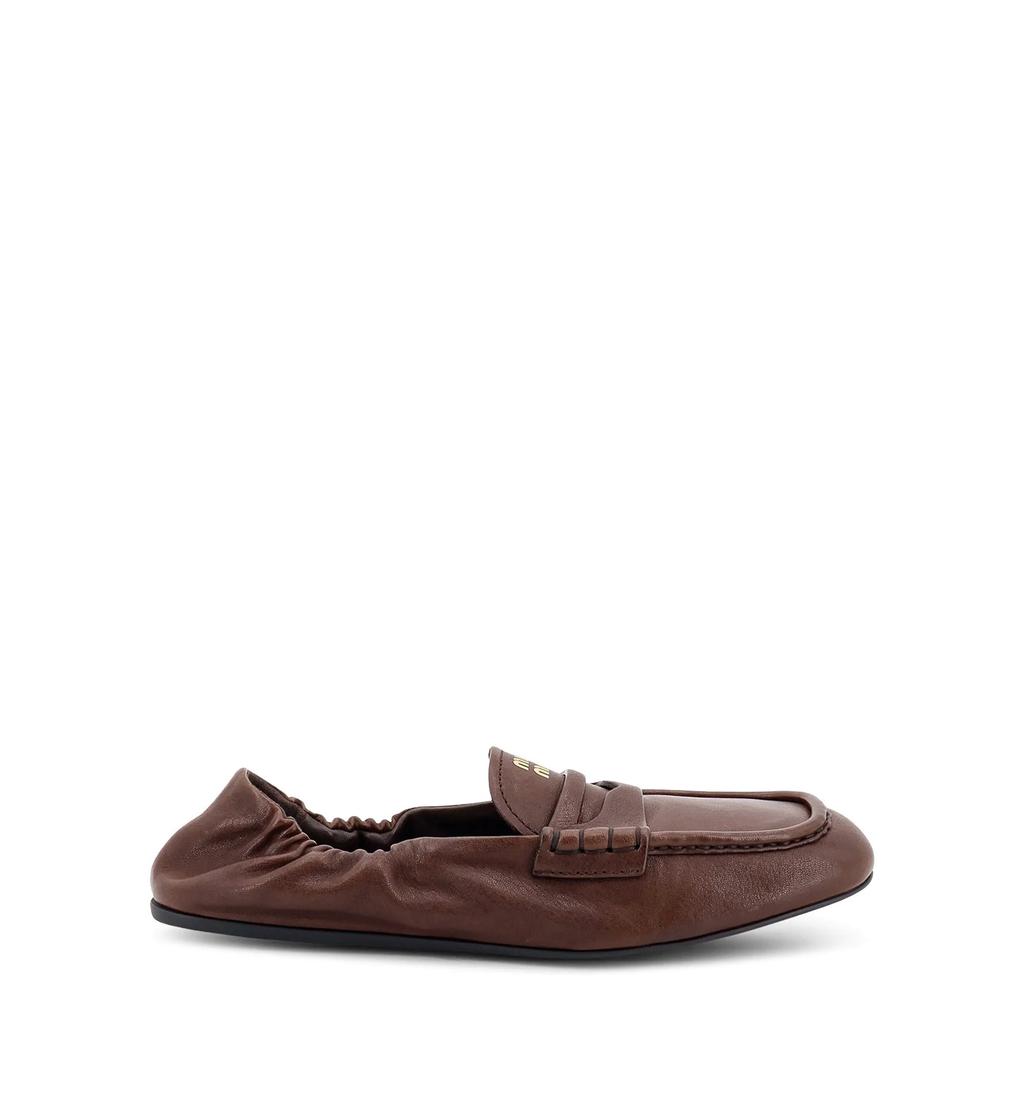 Ruches nappa leather loafers