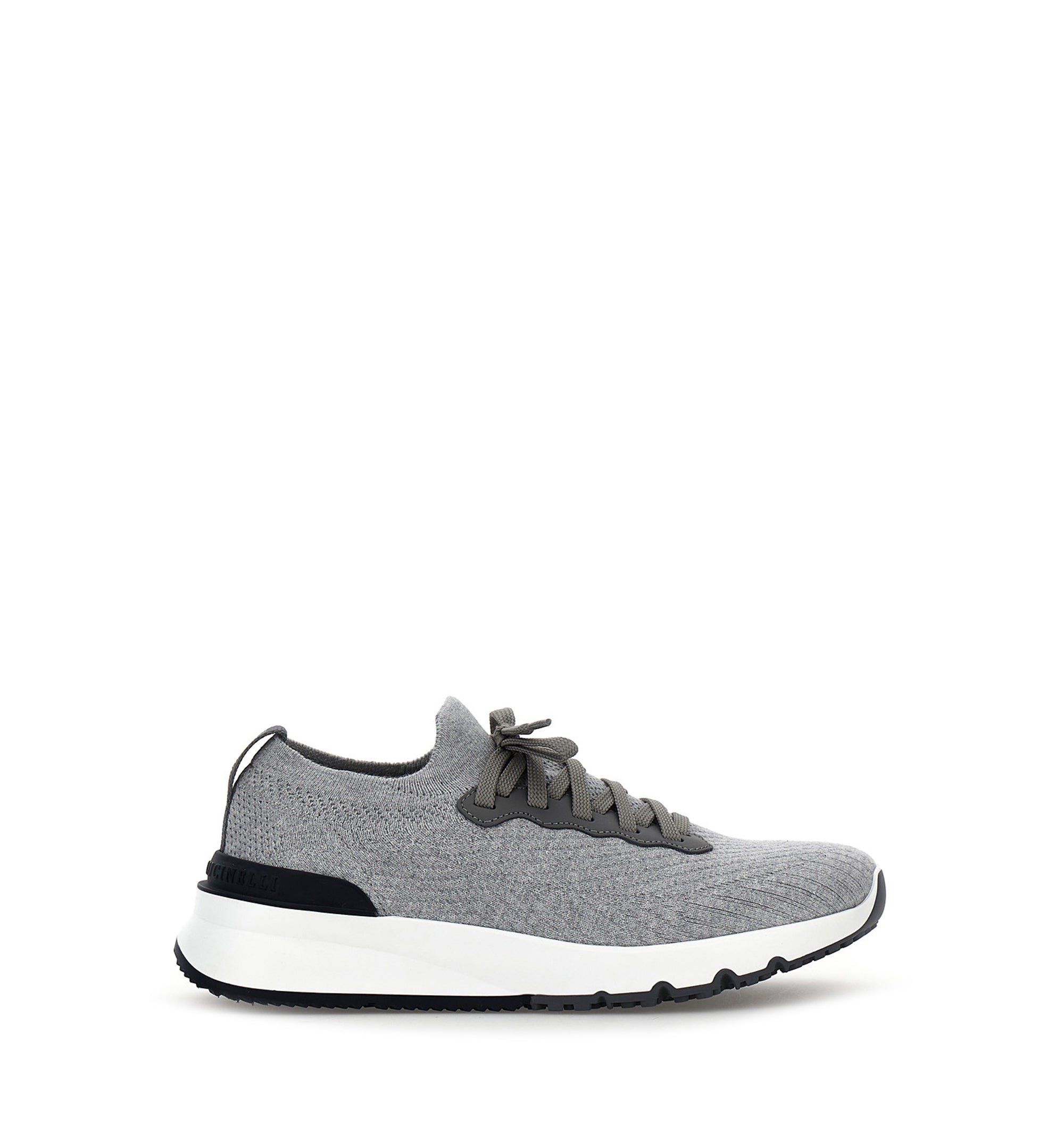 Cotton Knit And Semi-Polished Calfskin Runners