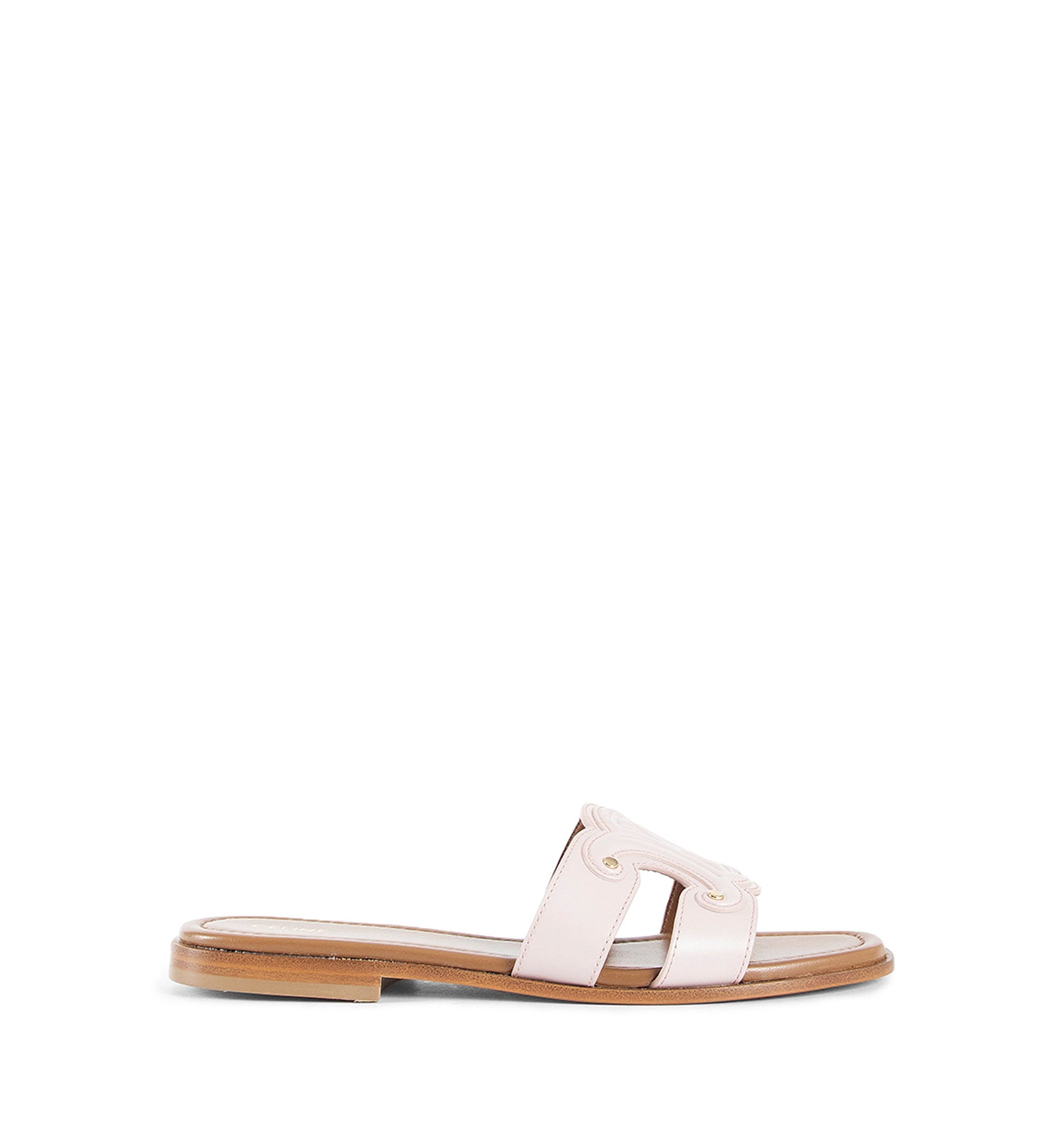 Marina Mule in Calfskin - Bleached Pink