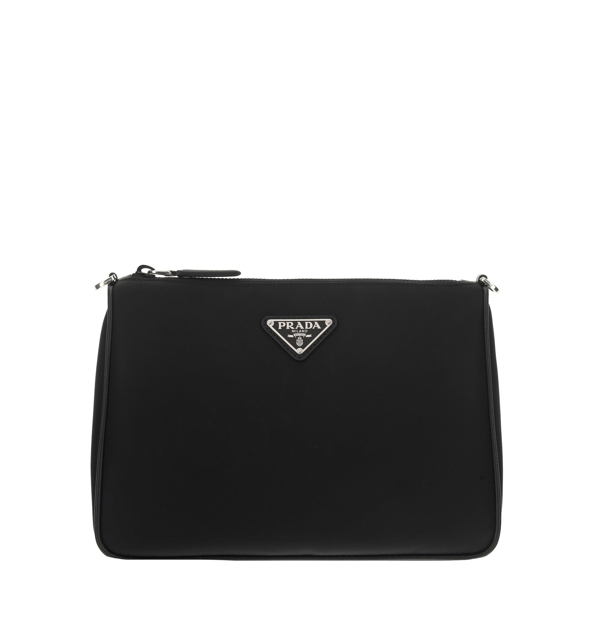 Re-Nylon and Saffiano Leather Shoulder Bag