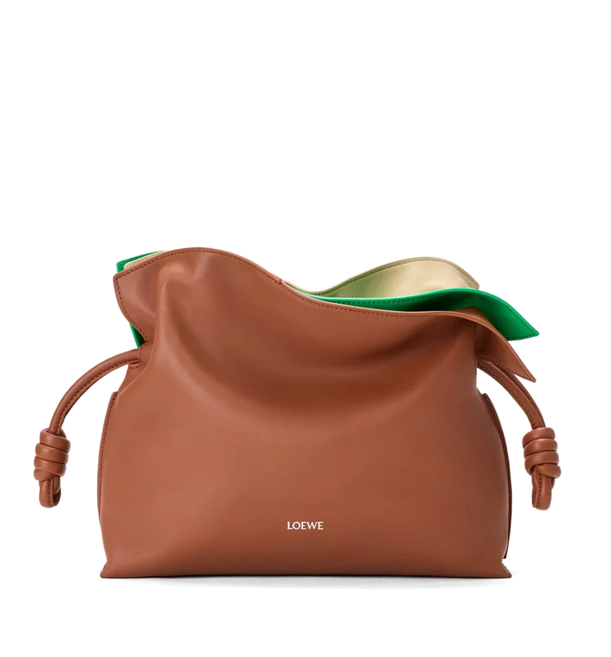 Medium layered Flamenco clutch in nappa calfskin