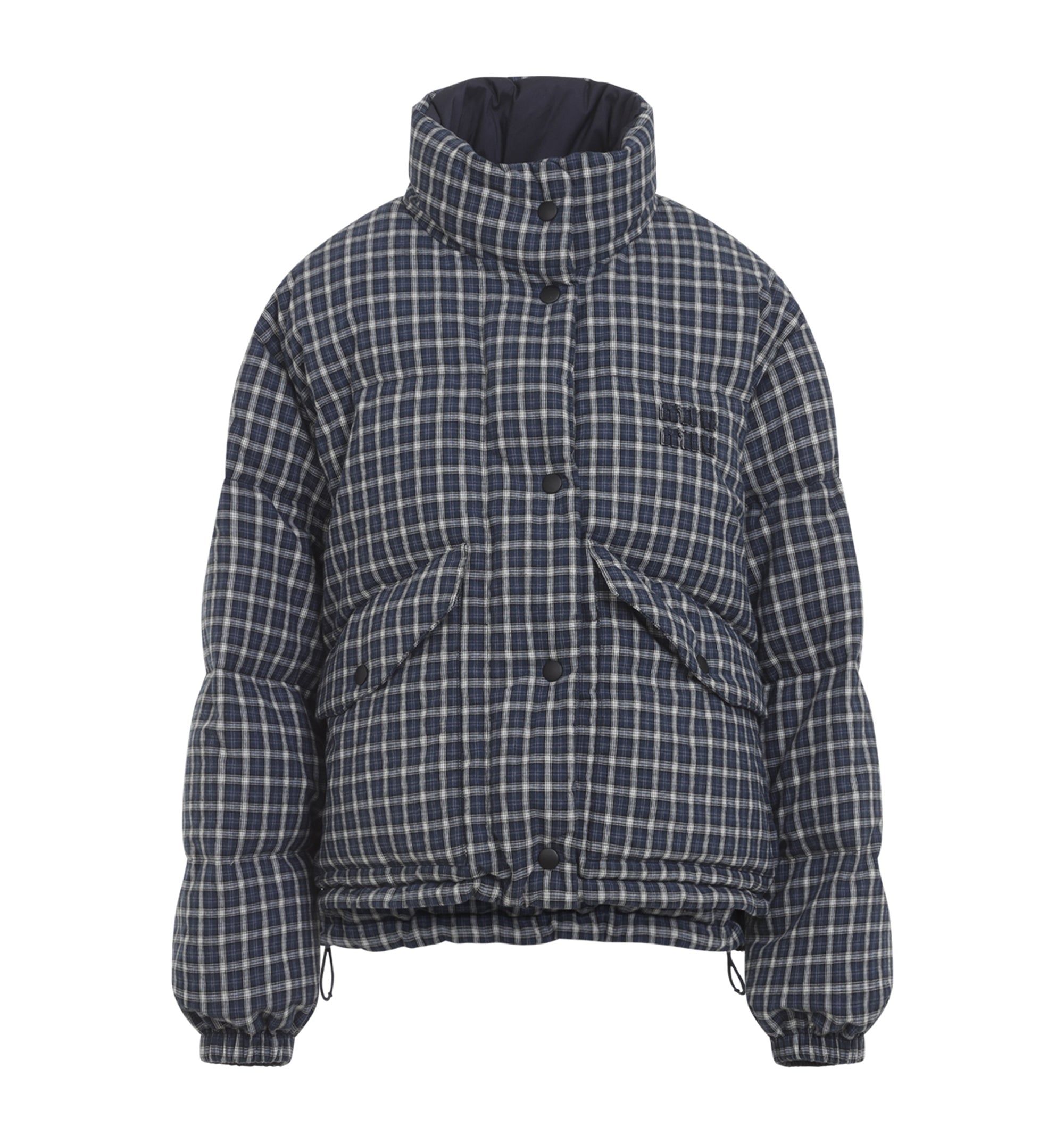 Miu MIu Reversible Checked Down Jacket