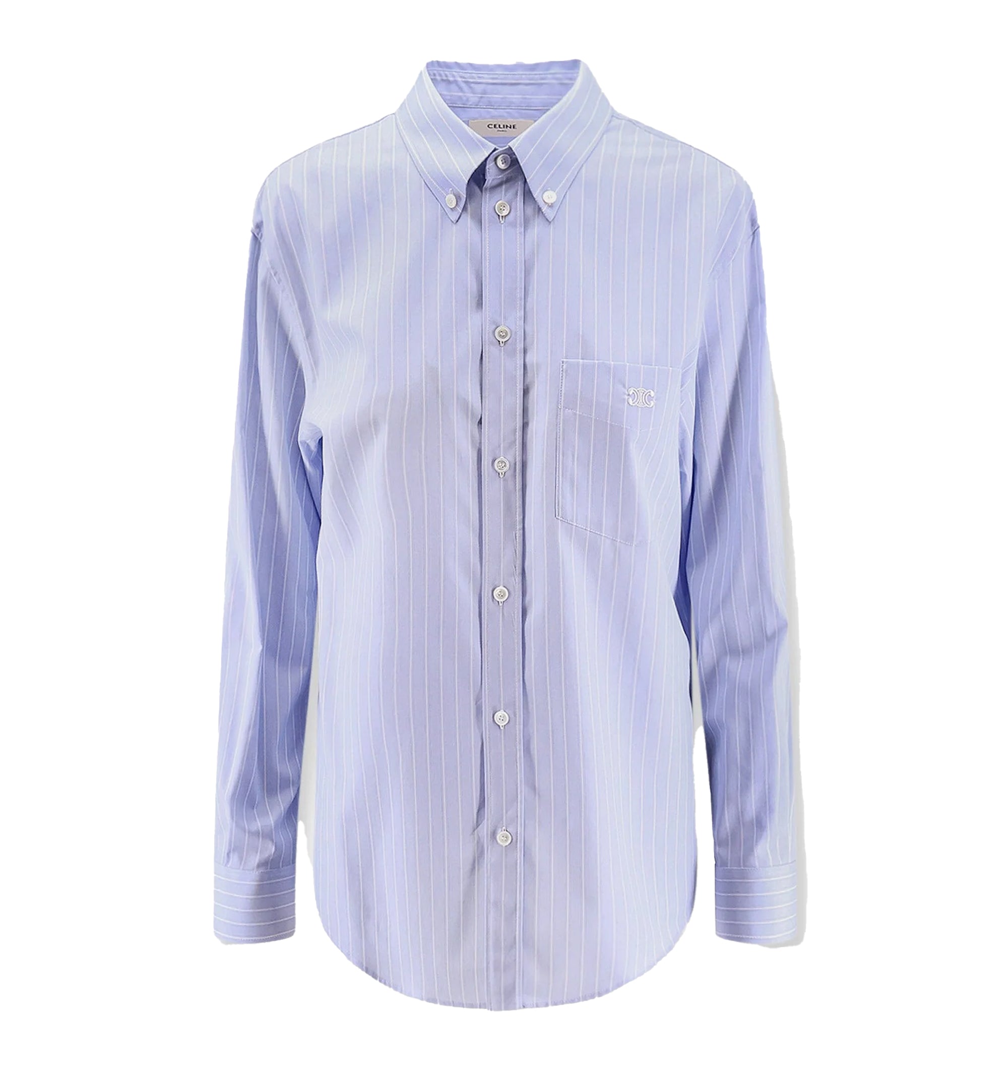 Relaxed Shirt In Striped Cotton Poplin