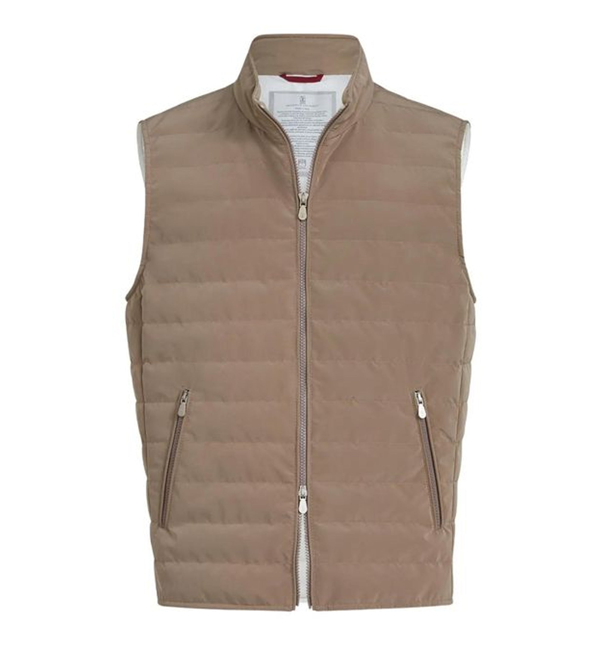 Lightweight techno fabric down vest