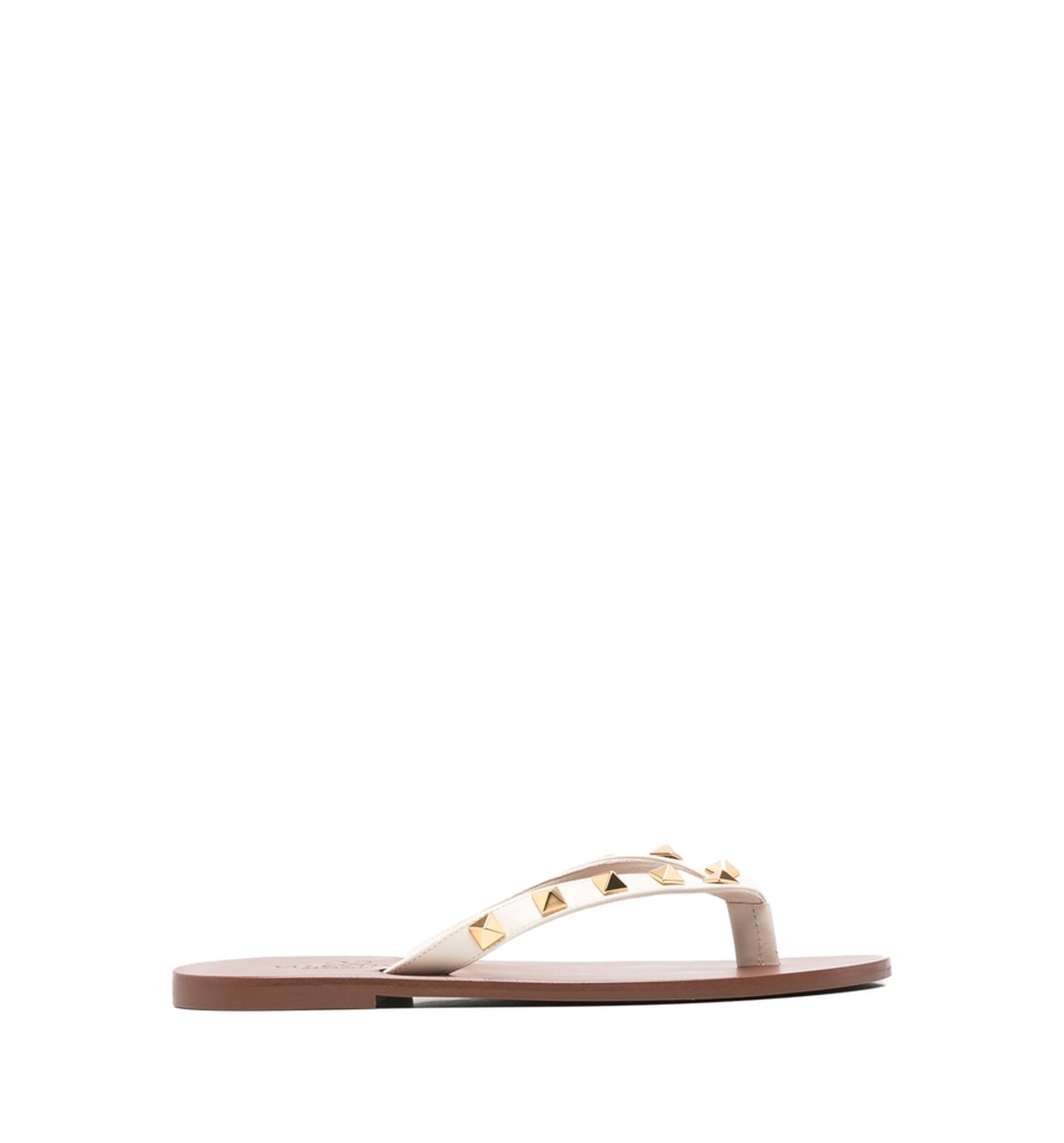 Rockstud embellishment thong strap flat