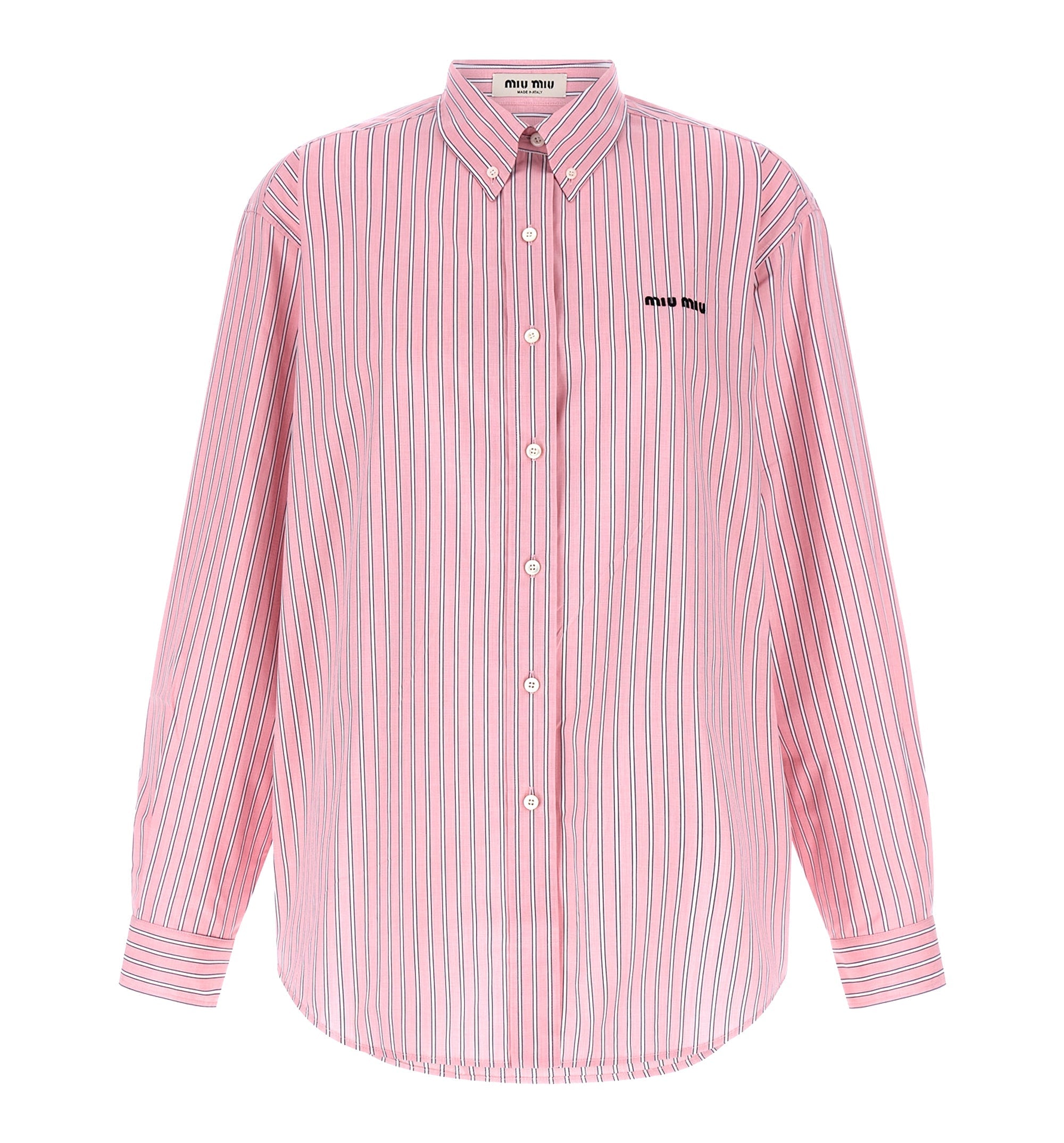 'button down' striped shirt