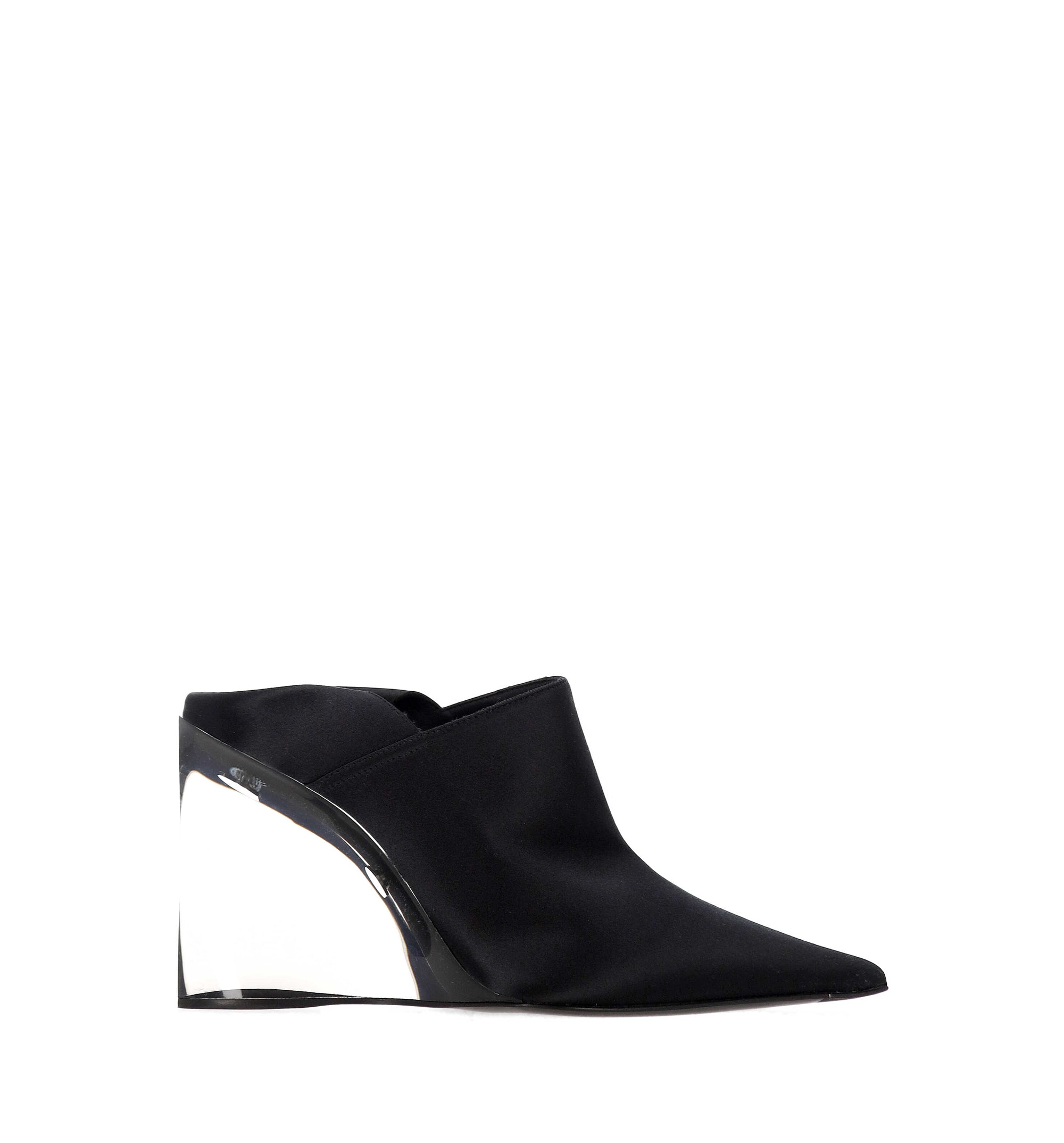 Invisible Mules In Satin