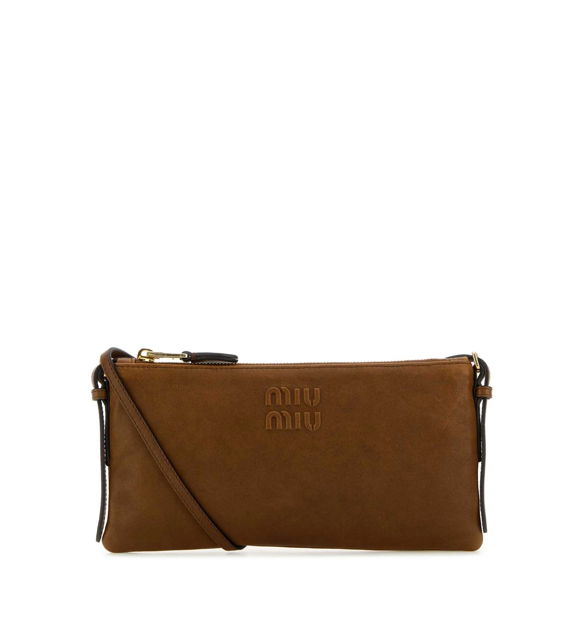 Biscuit Leather Crossbody Bag