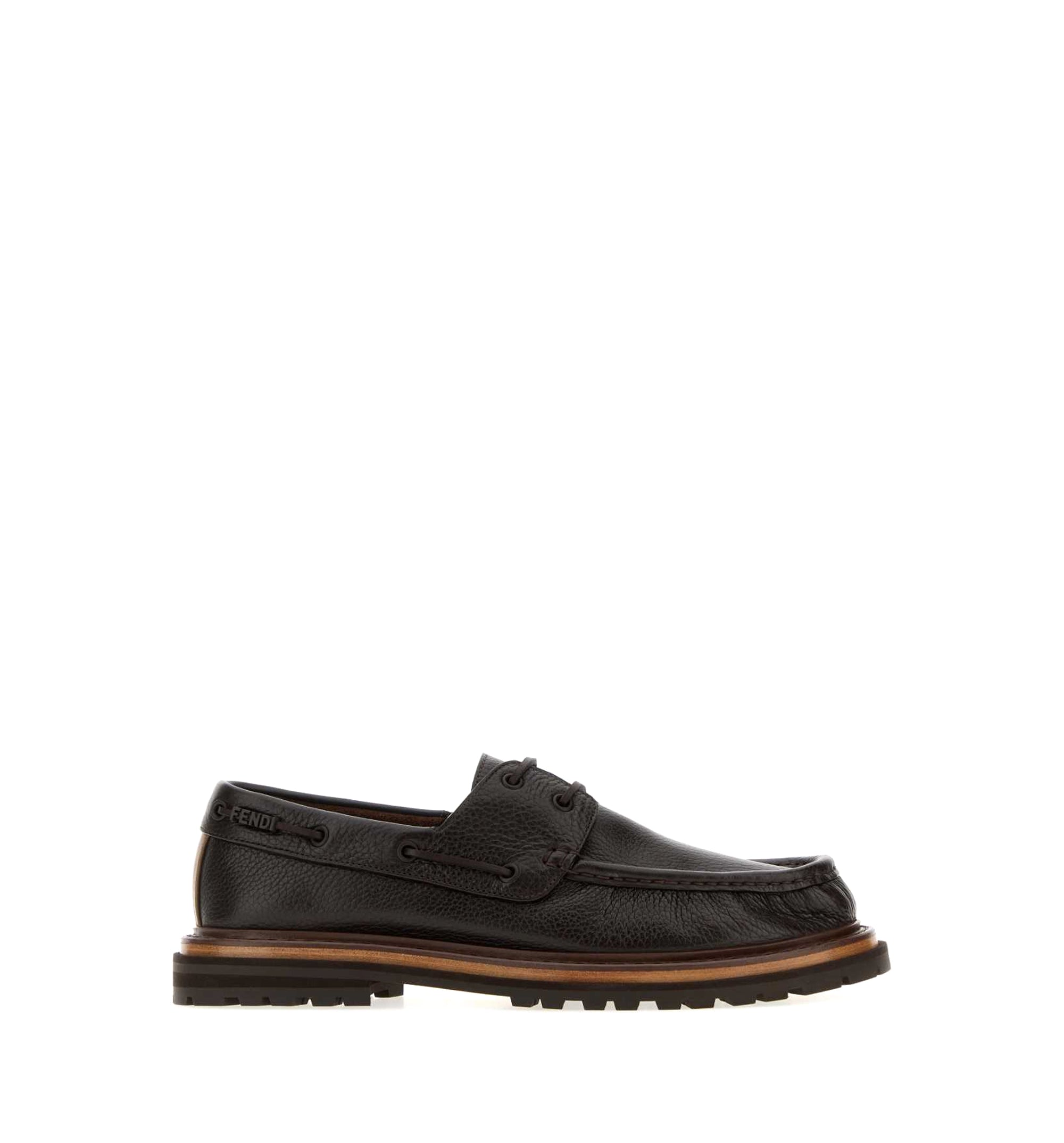Fendi Pequin Lace-Up Shoes