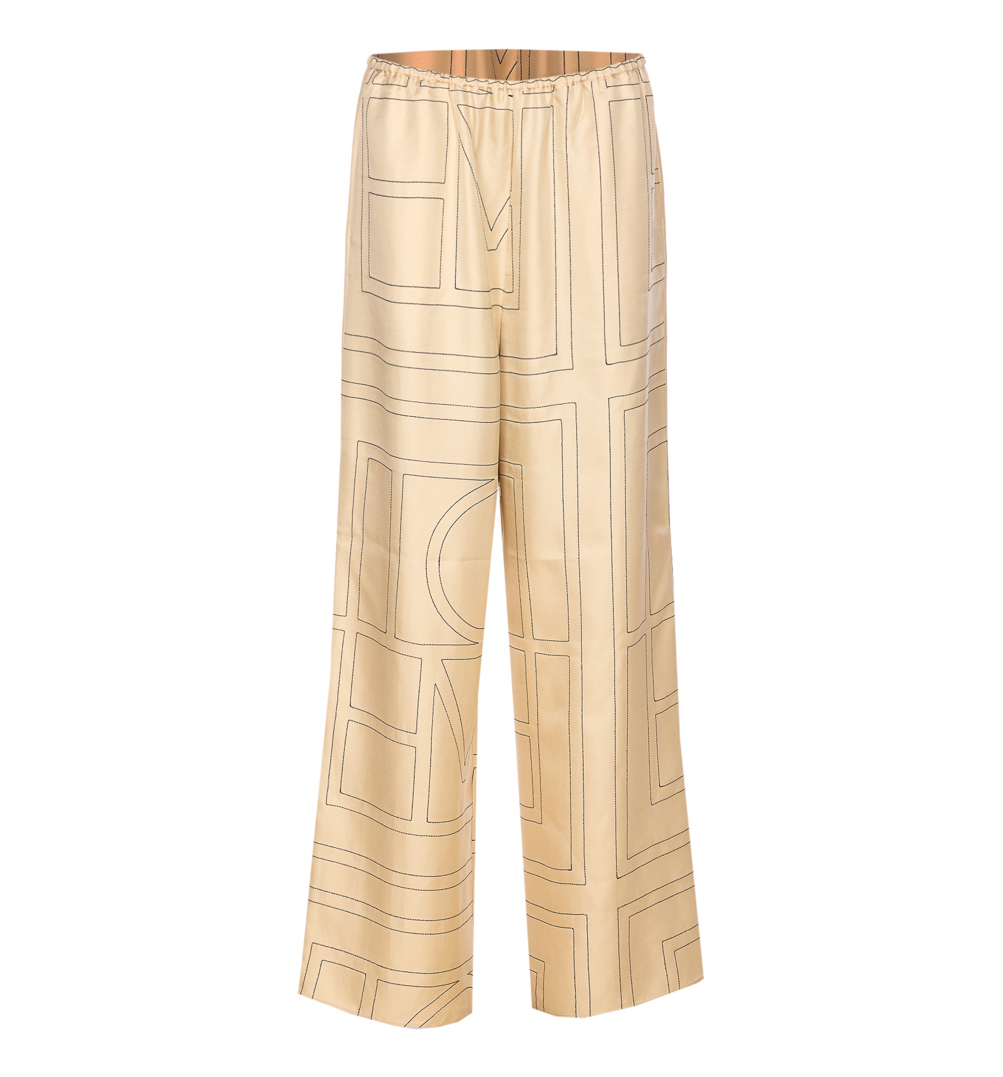 Monogram Silk PJ Bottoms