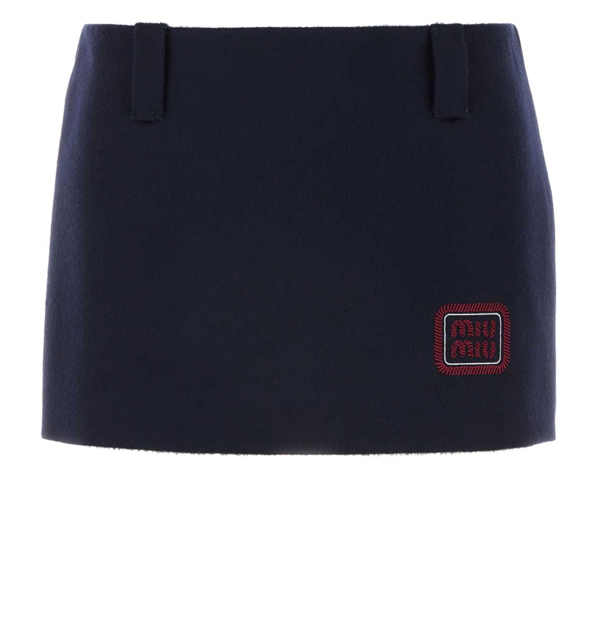 Wool Blend Mini Skirt