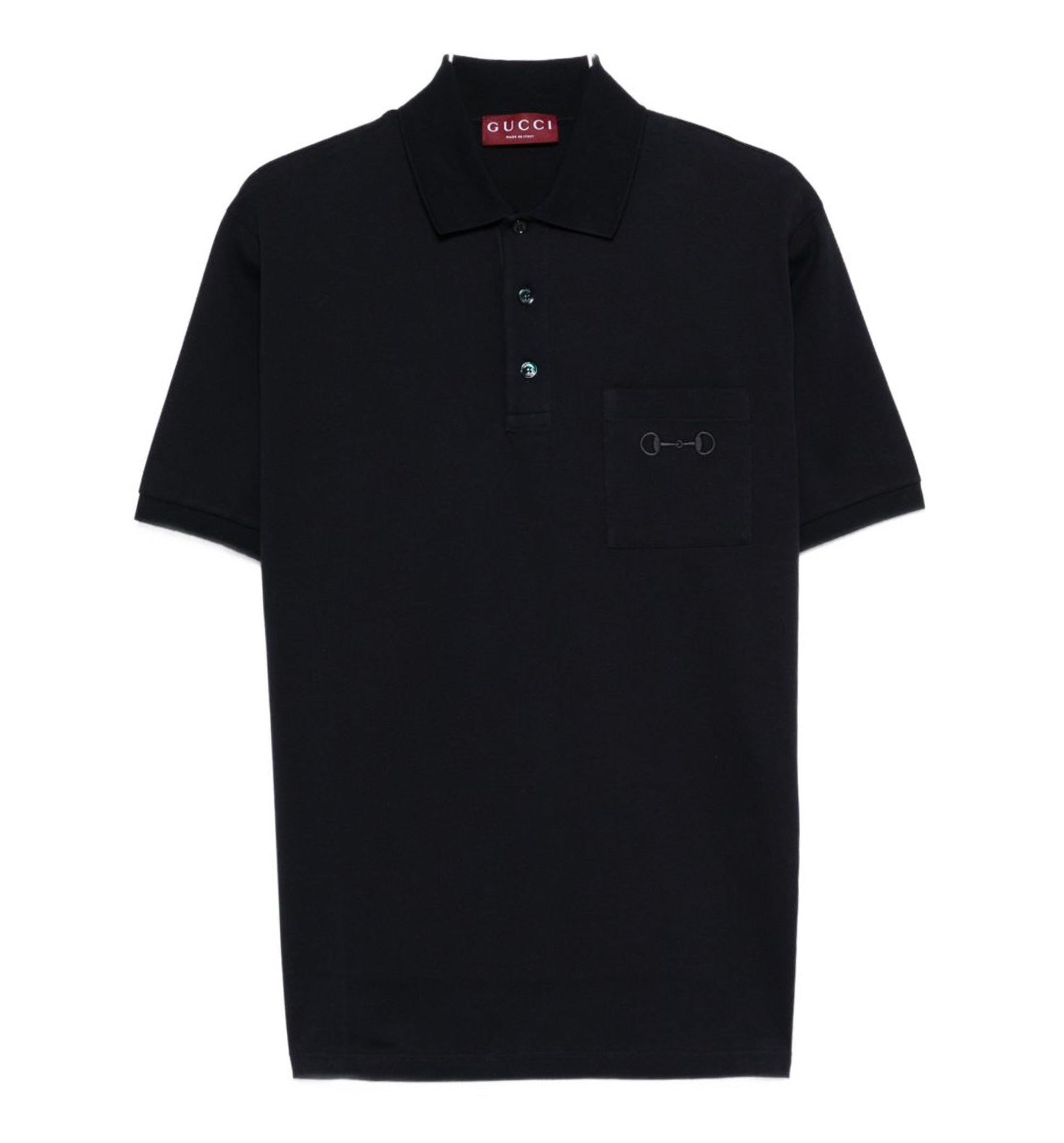 Cotton piquet polo shirt with embroidery