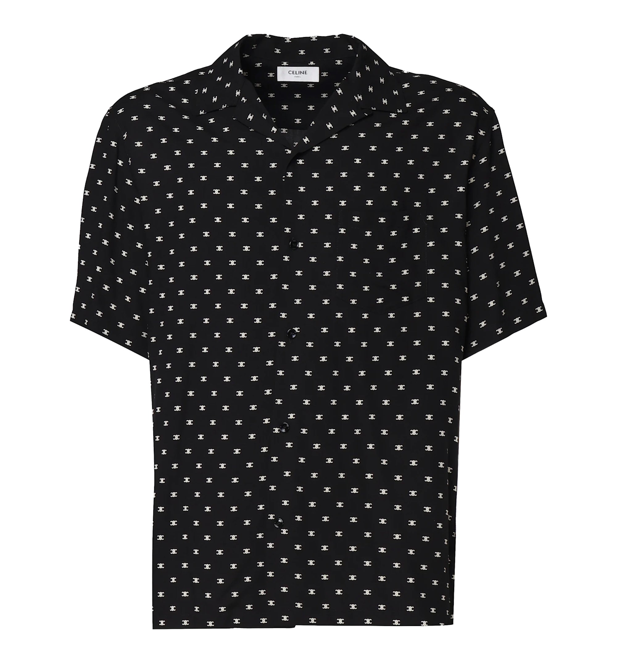 Hawaiian Shirt With Viscose Print