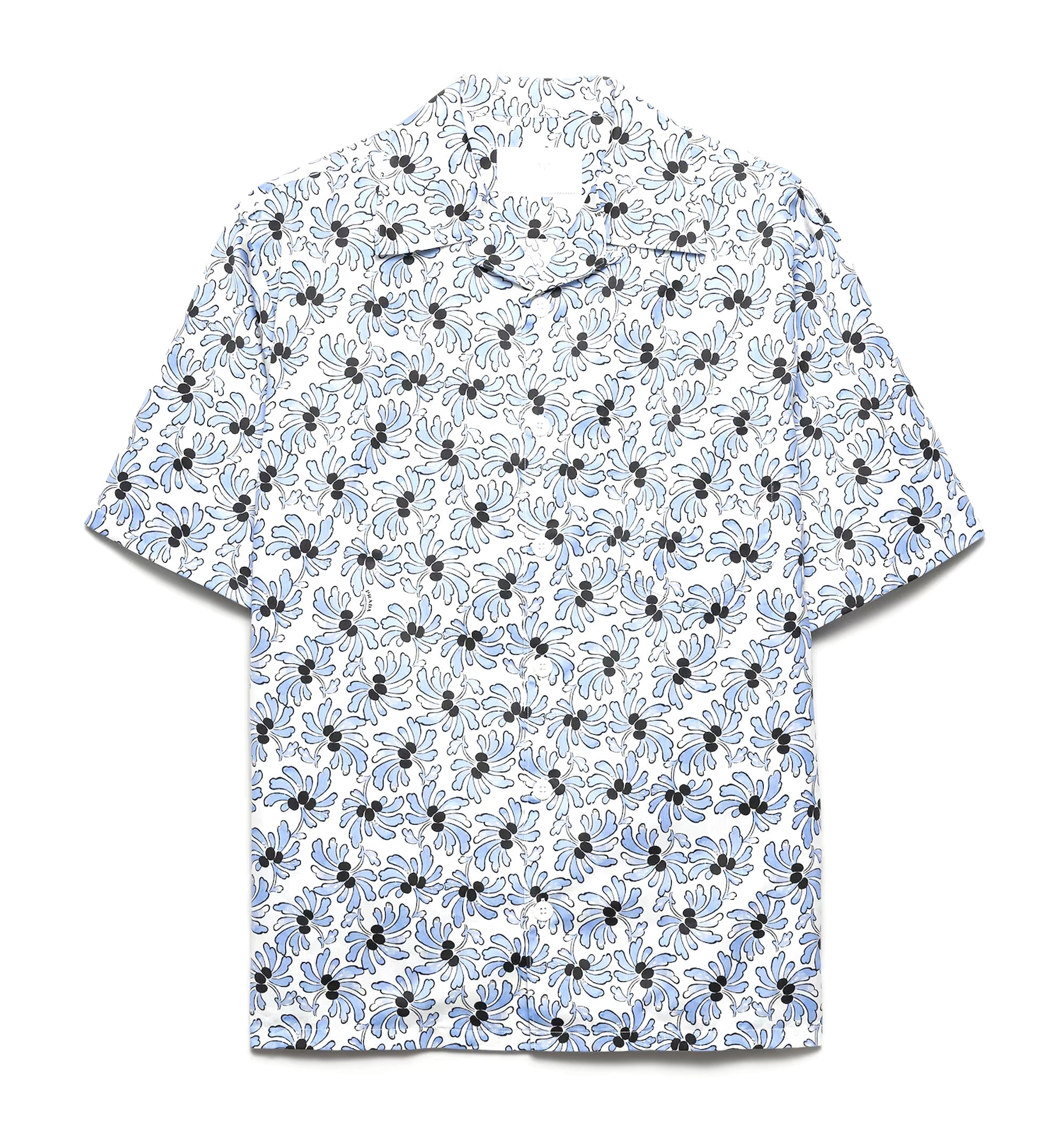 Printed Cotton Bowling Shirt
