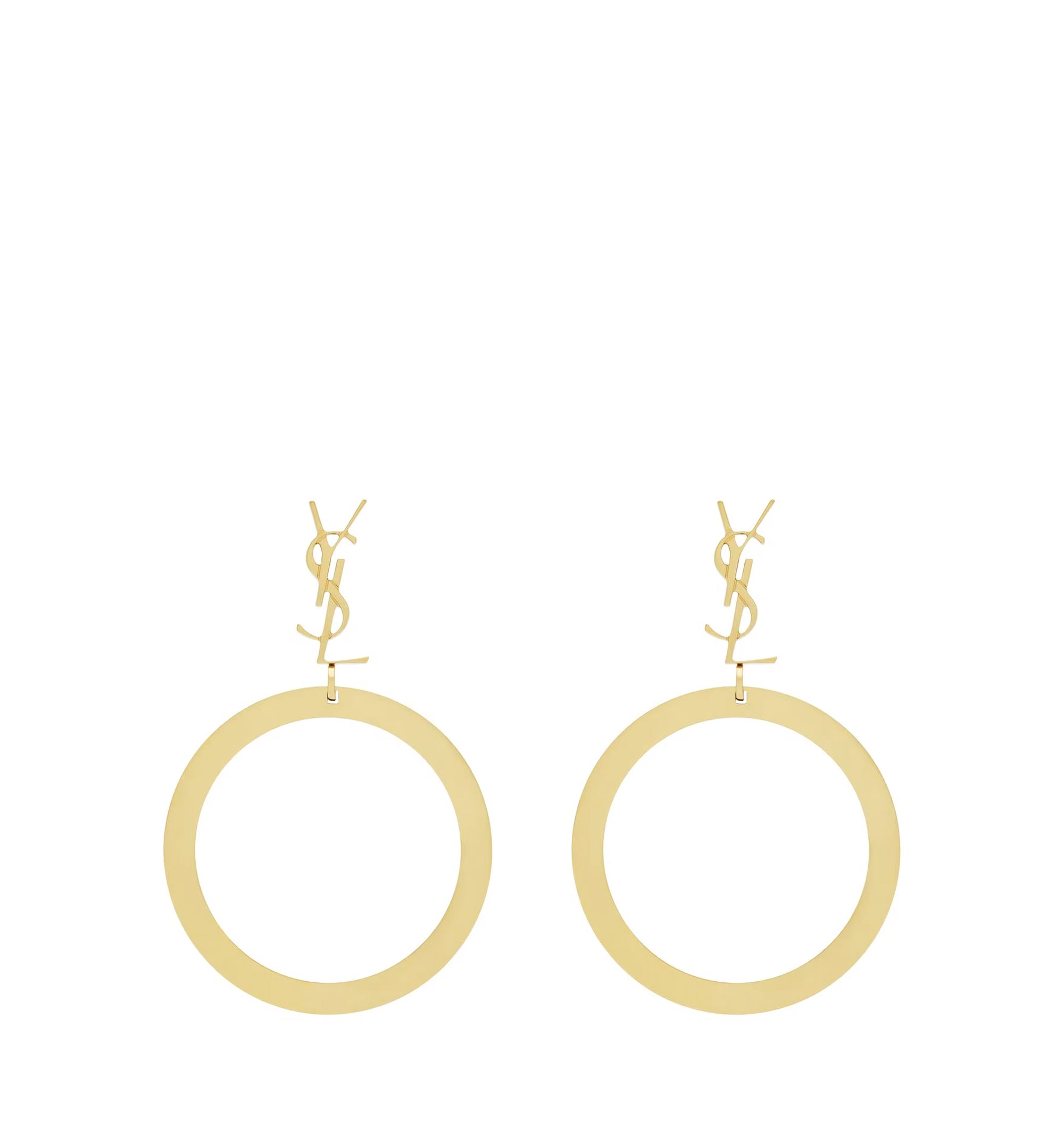 Cassandre Pendant Hoop Earrings In Metal