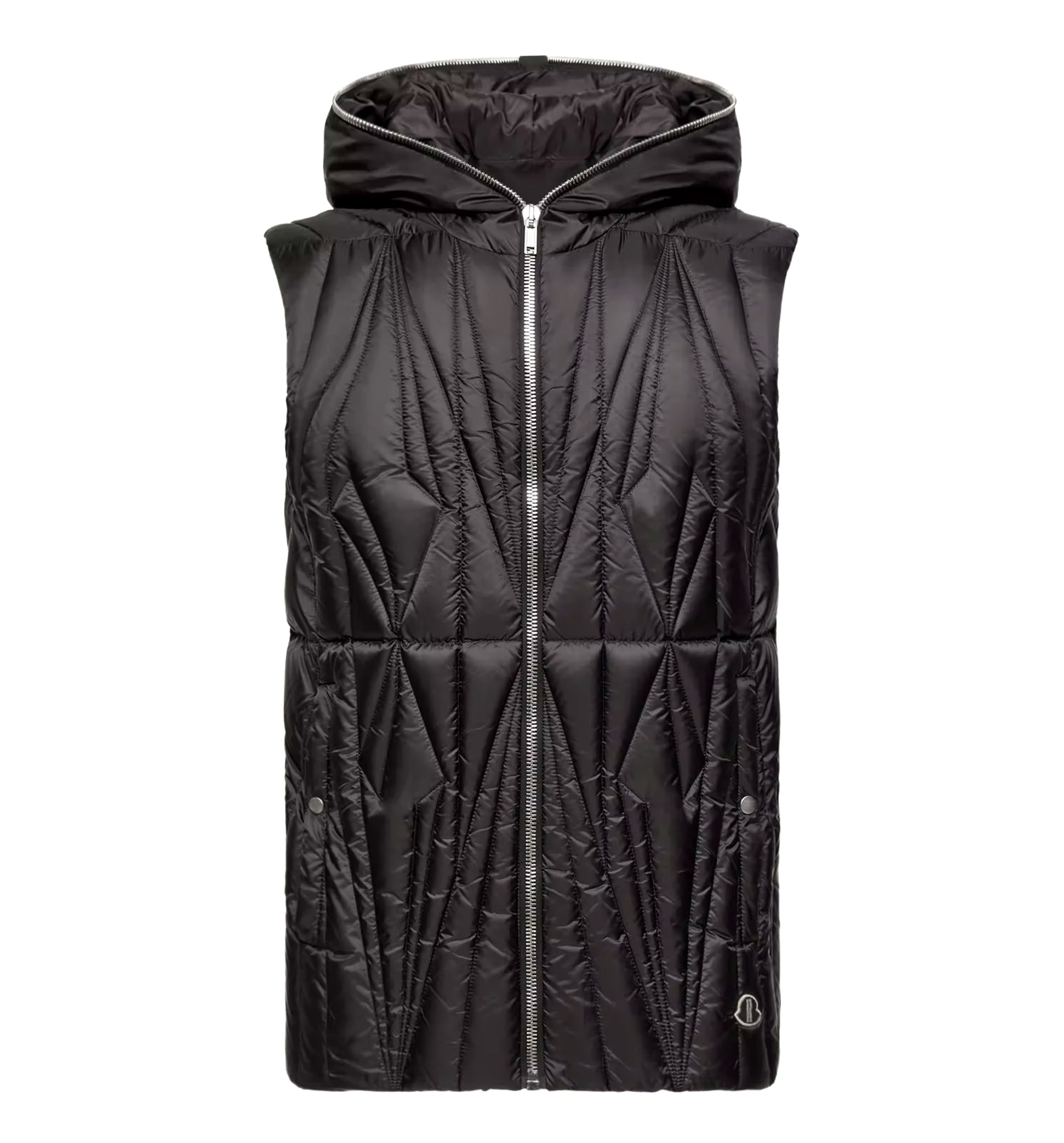 Moncler + Rick Owens — Geocamo Ziplock Hooded Down Vest