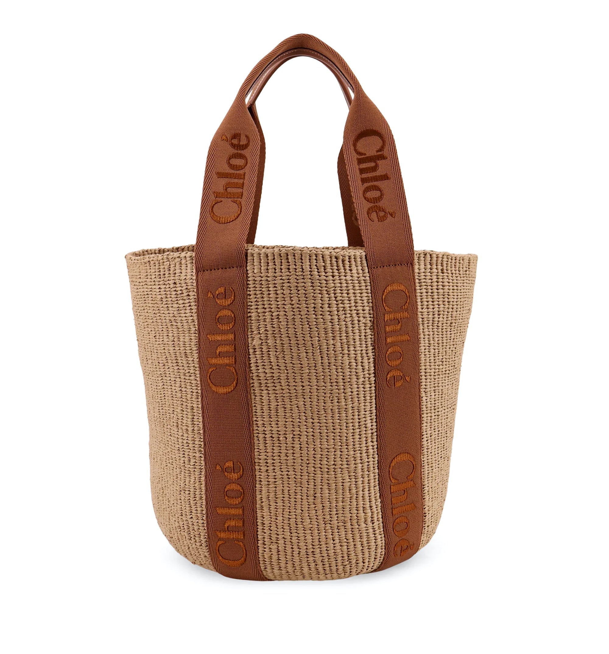 Woody Raffia Shoulder Bag