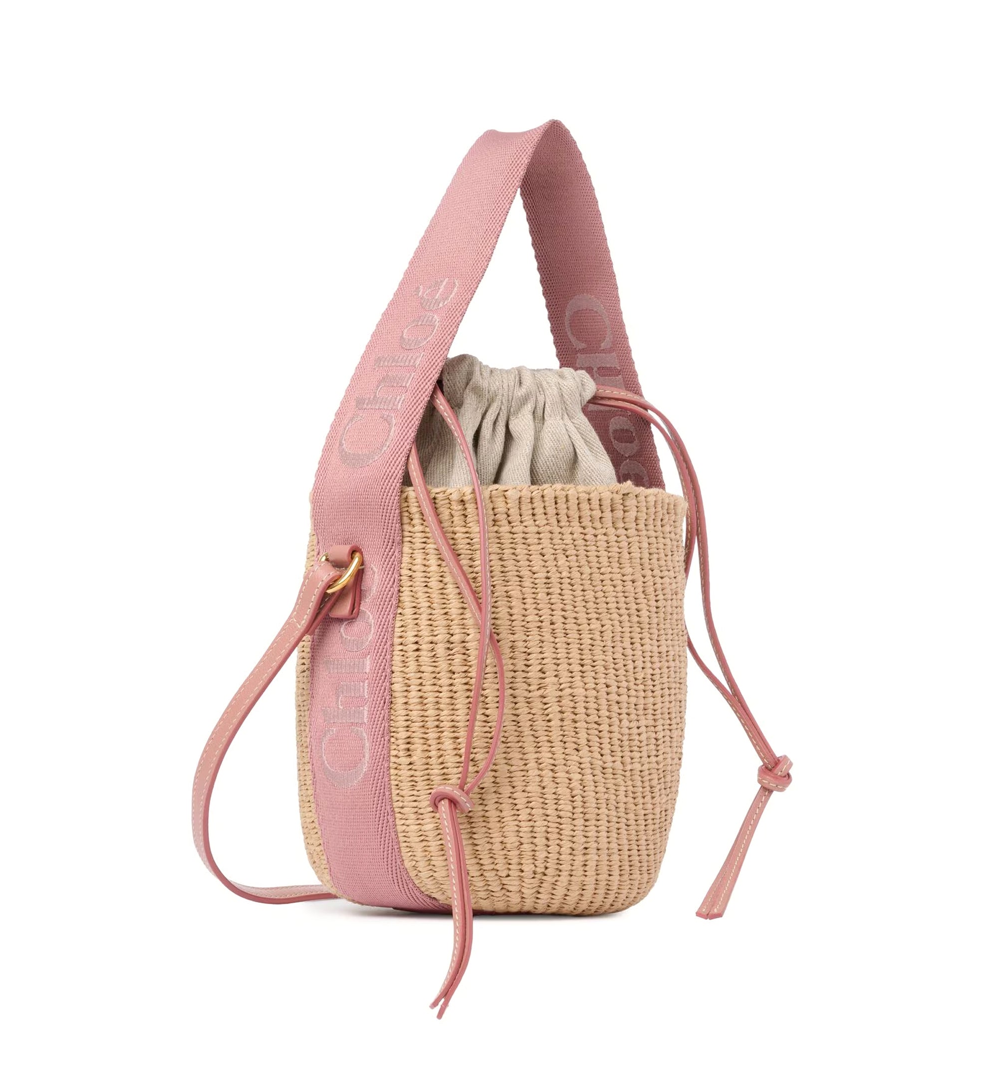 Small Woody basket in natural fibers