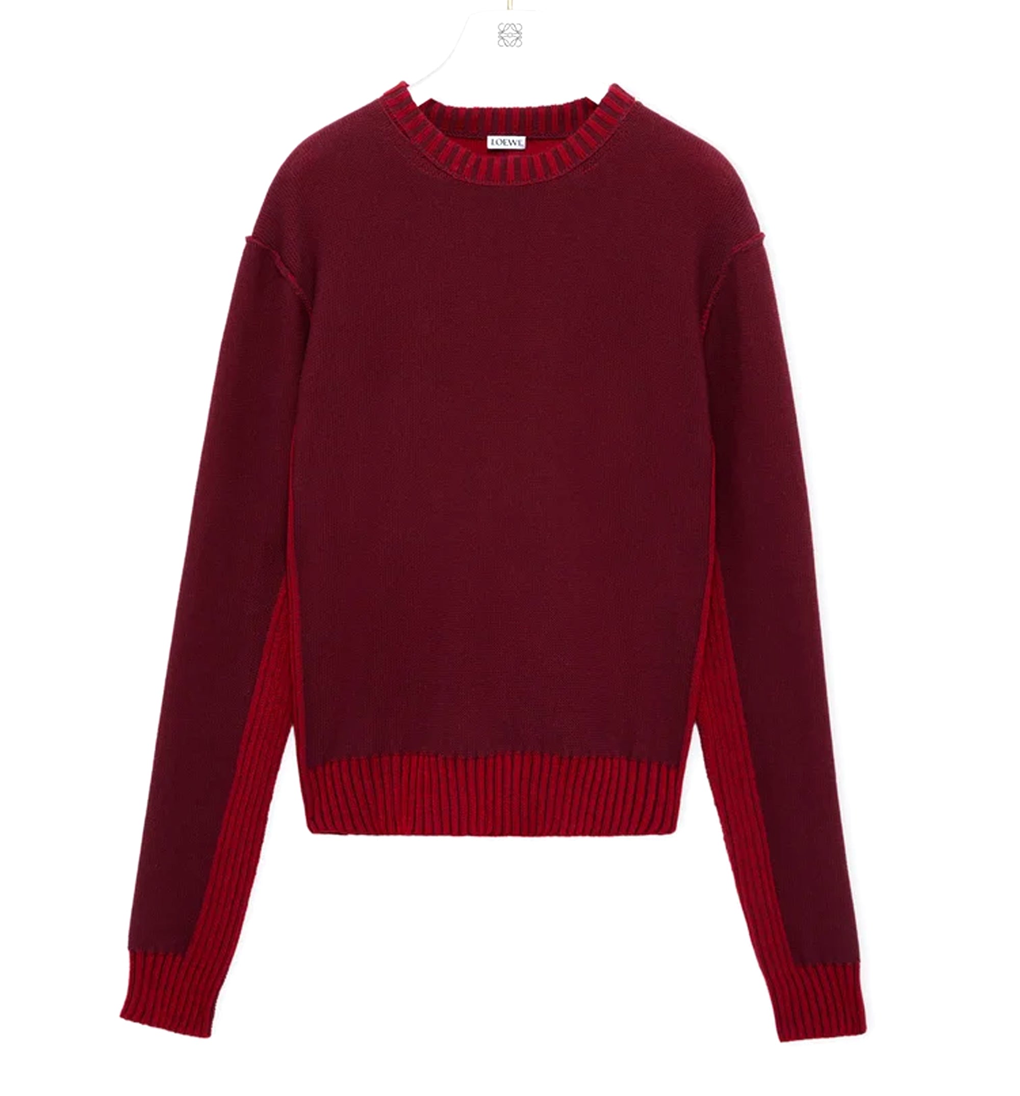 Sweater in cotton and wool