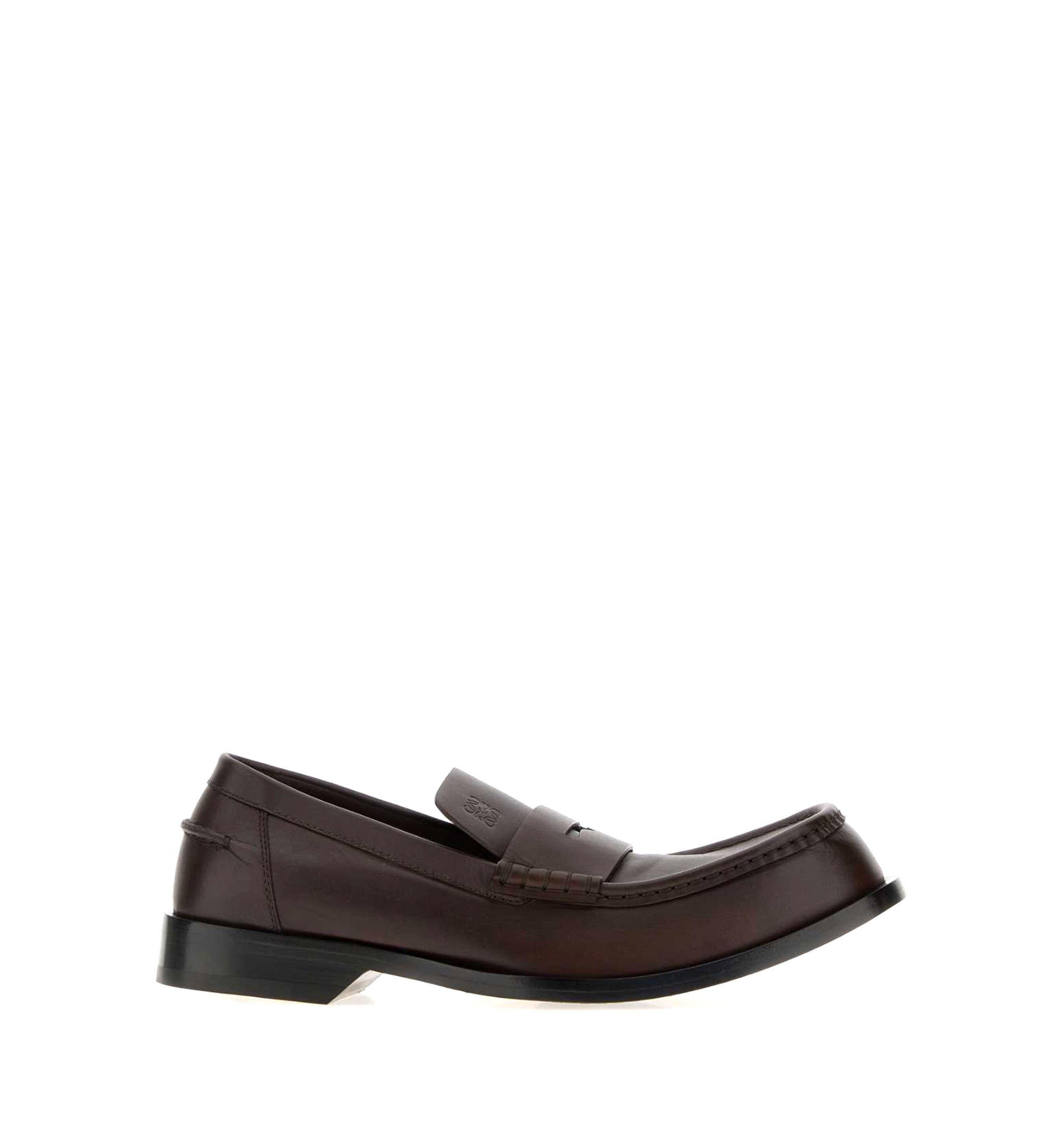 Bobine leather loafers with engraved Anagram logo