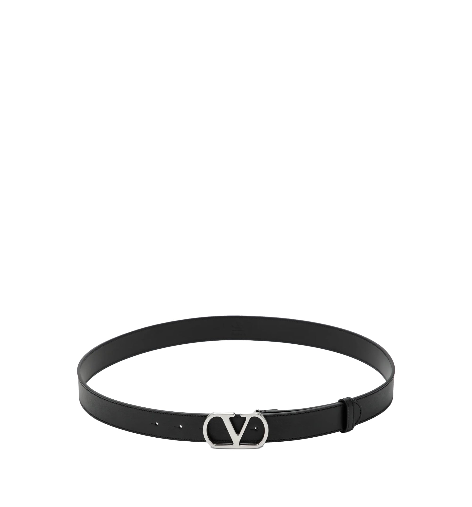 Black VLogo Signature belt