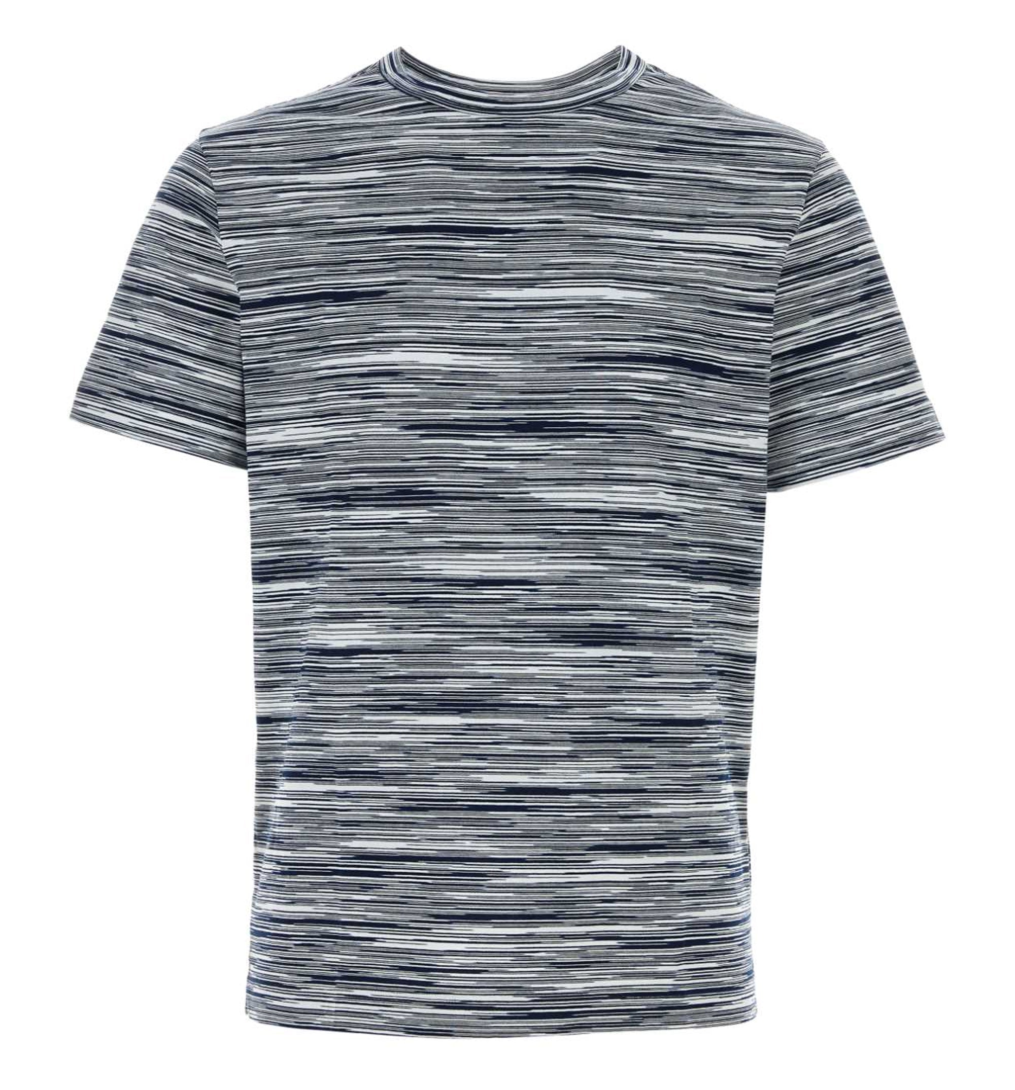 Striped Embroidered Cotton T-Shirt