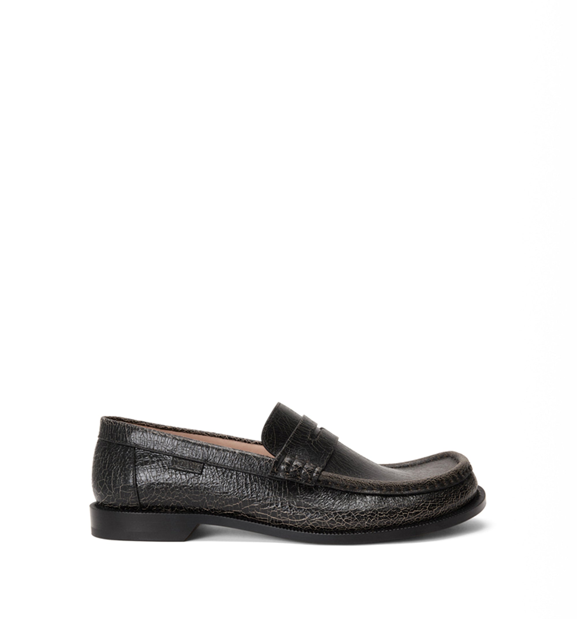 Campo loafer in cracked calfskin
