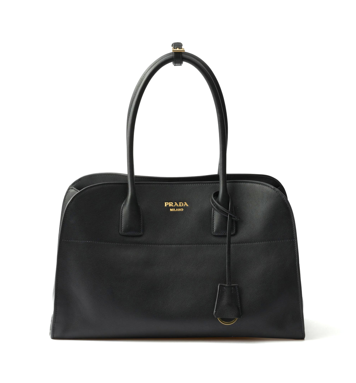 Large leather tote bag