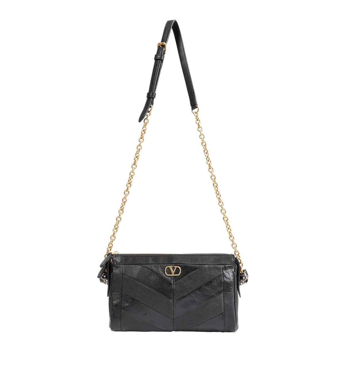 Panthea Small Shoulder Bag In Chevron Nappa
