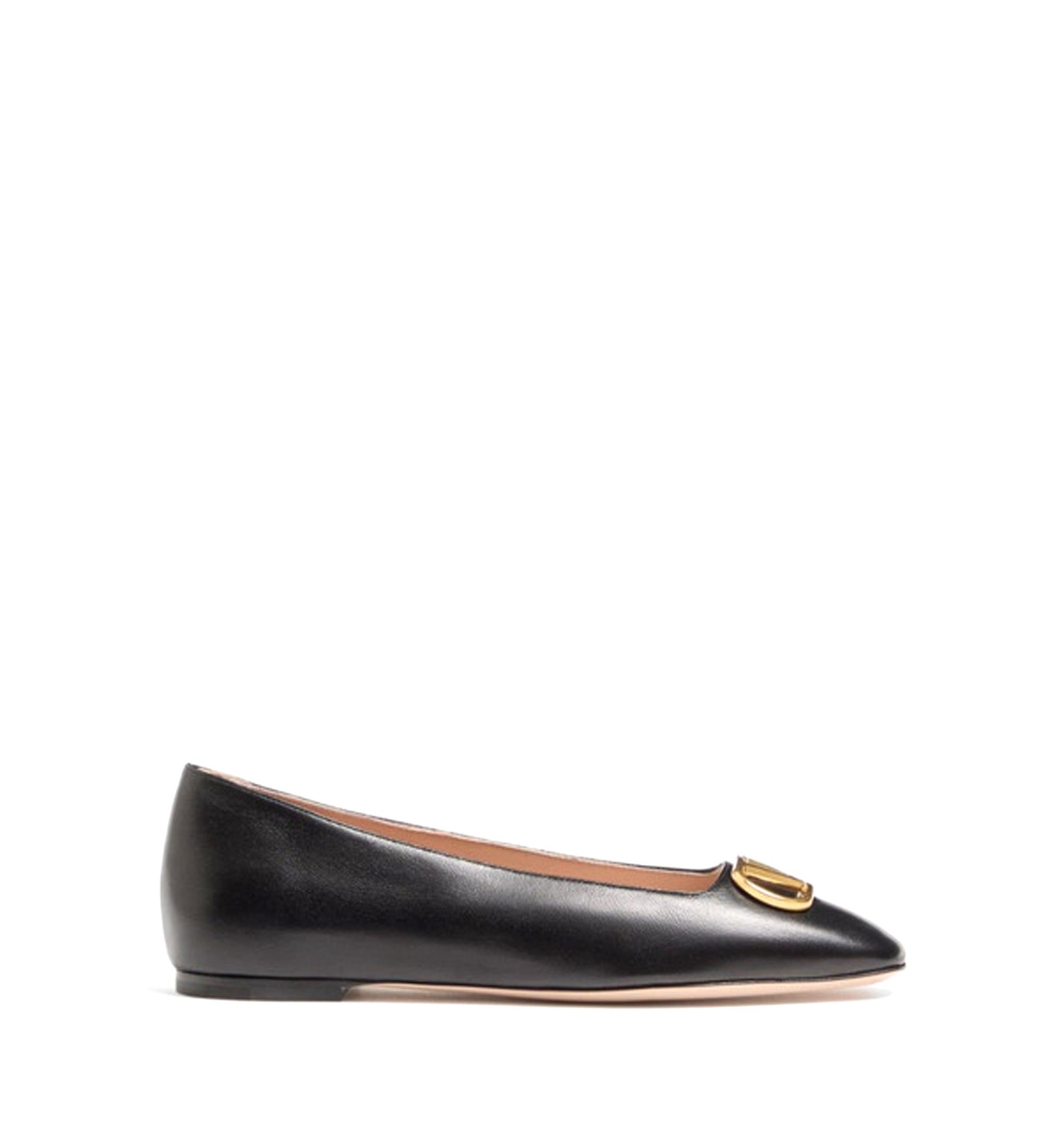 VLogo Signature Leather Ballets