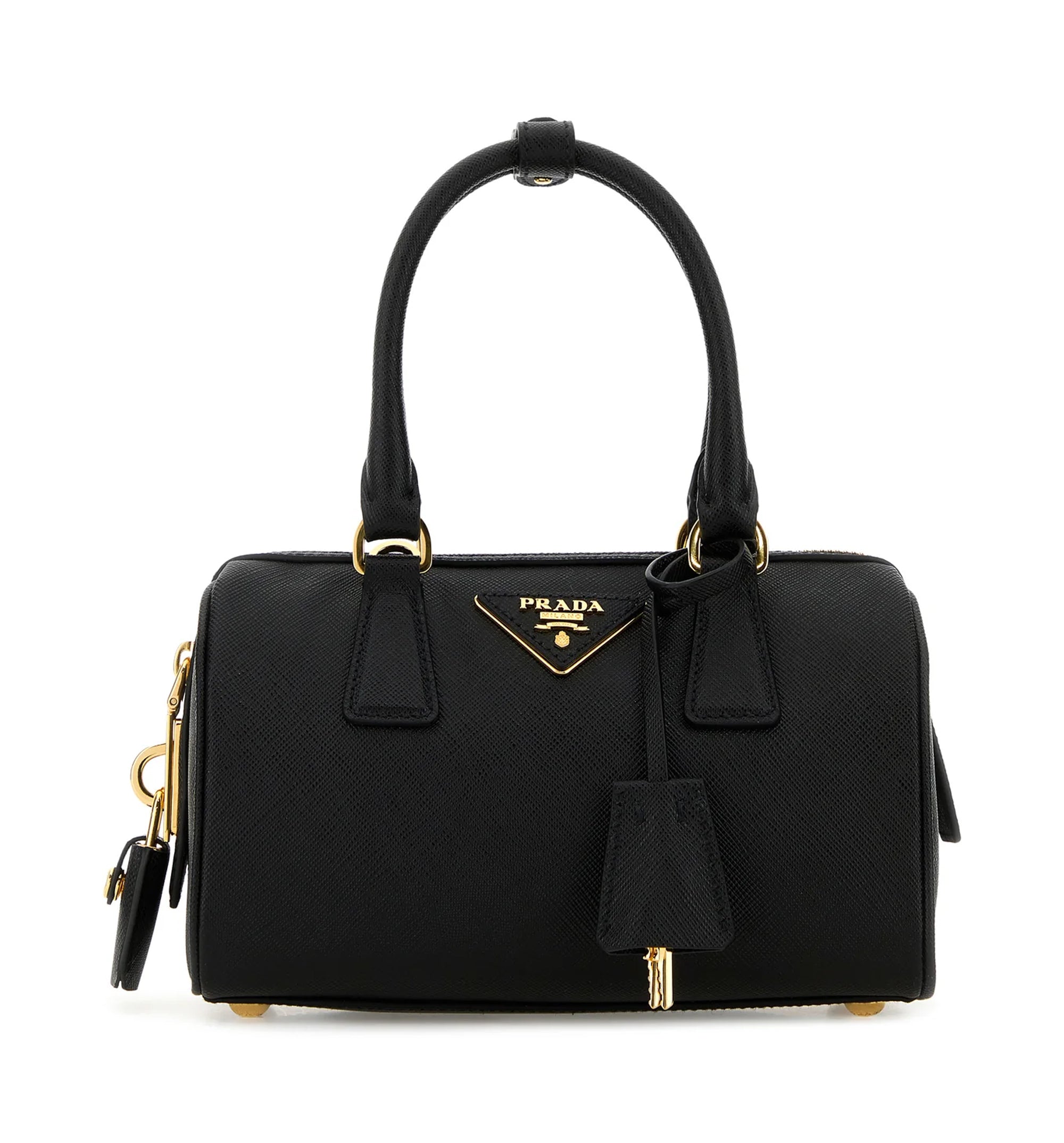 Saffiano Leather Top-Handle Bag