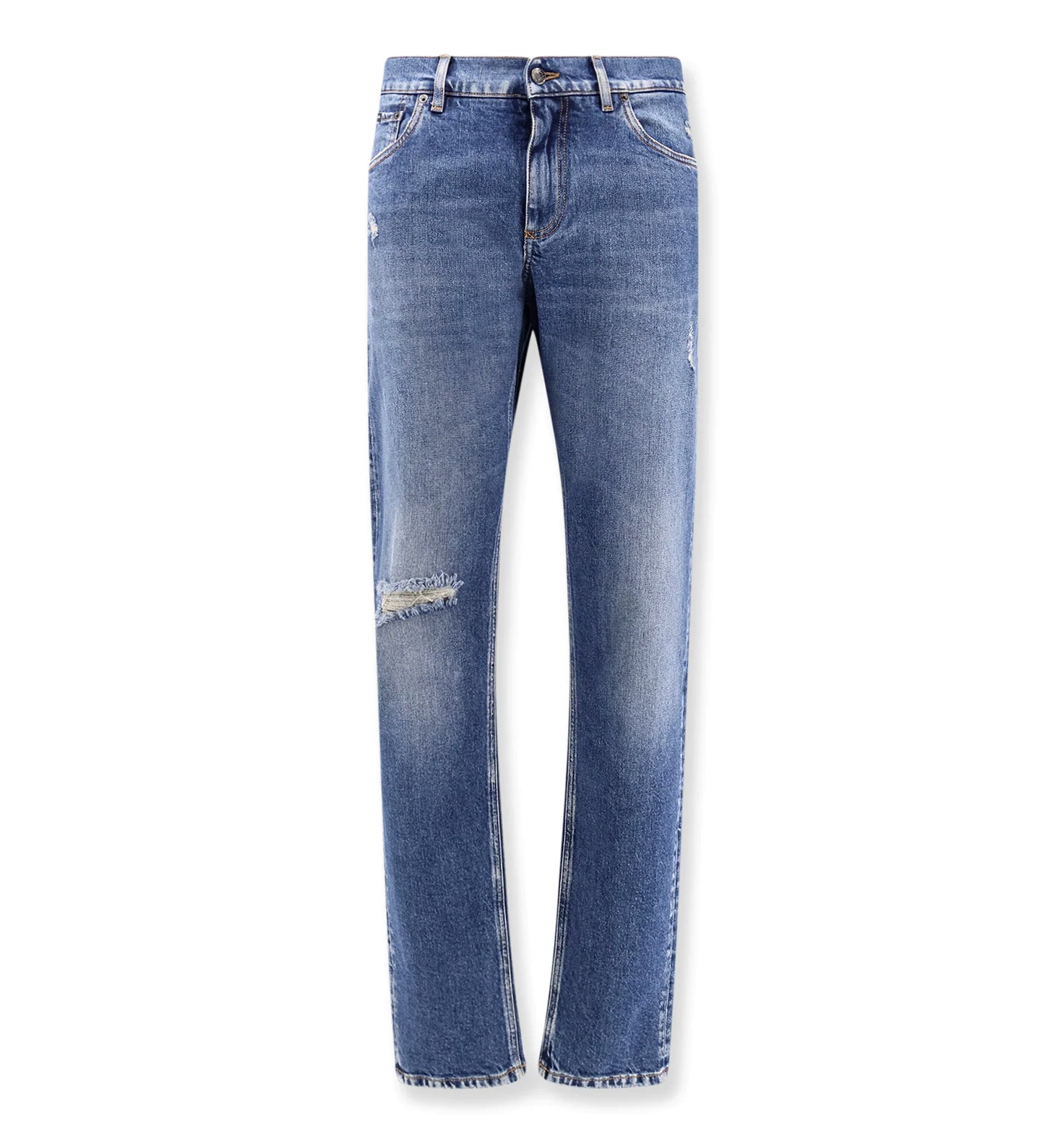 Slim-Fit Stretch Cotton Jeans