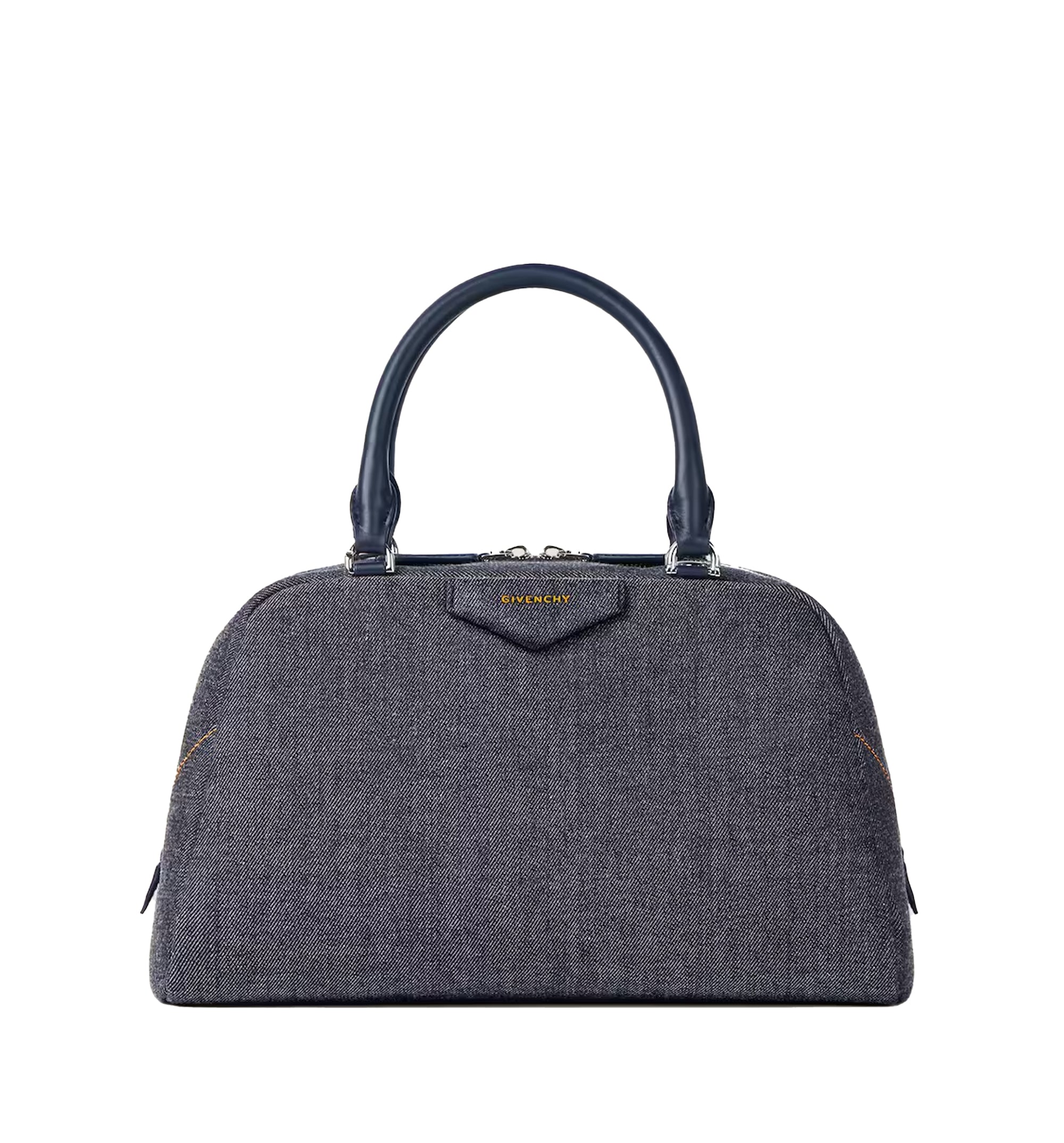 Antigona East-West Bowling Bag In Denim