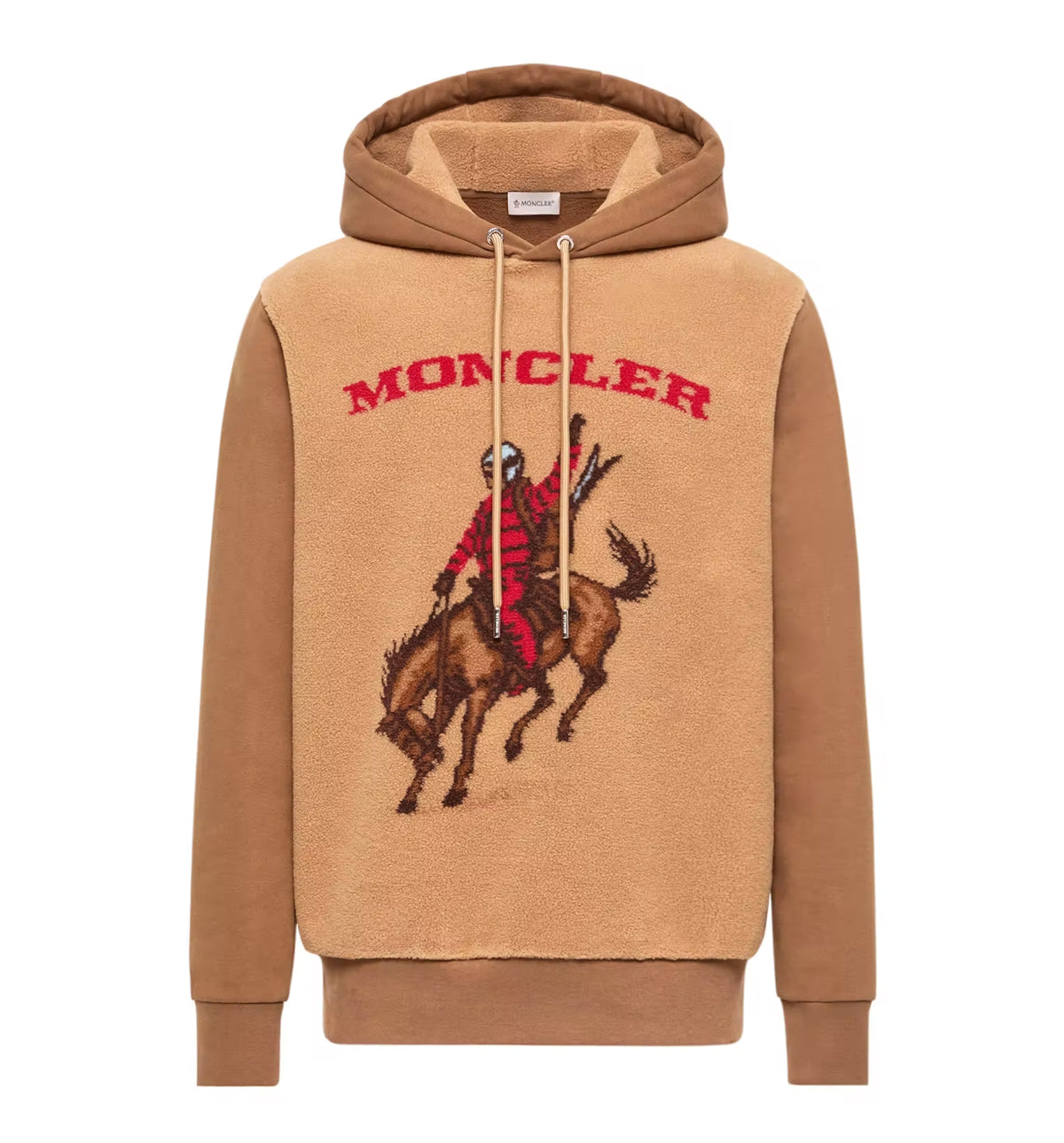 Horse Jacquard Teddy Hoodie