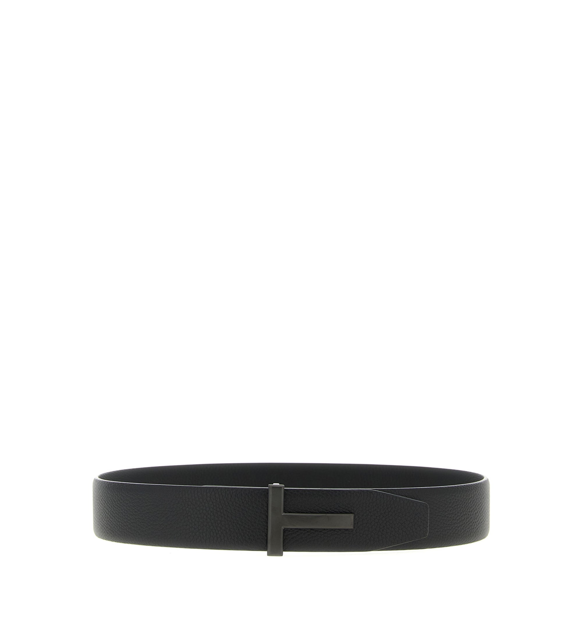 T Buckle Leather Belt