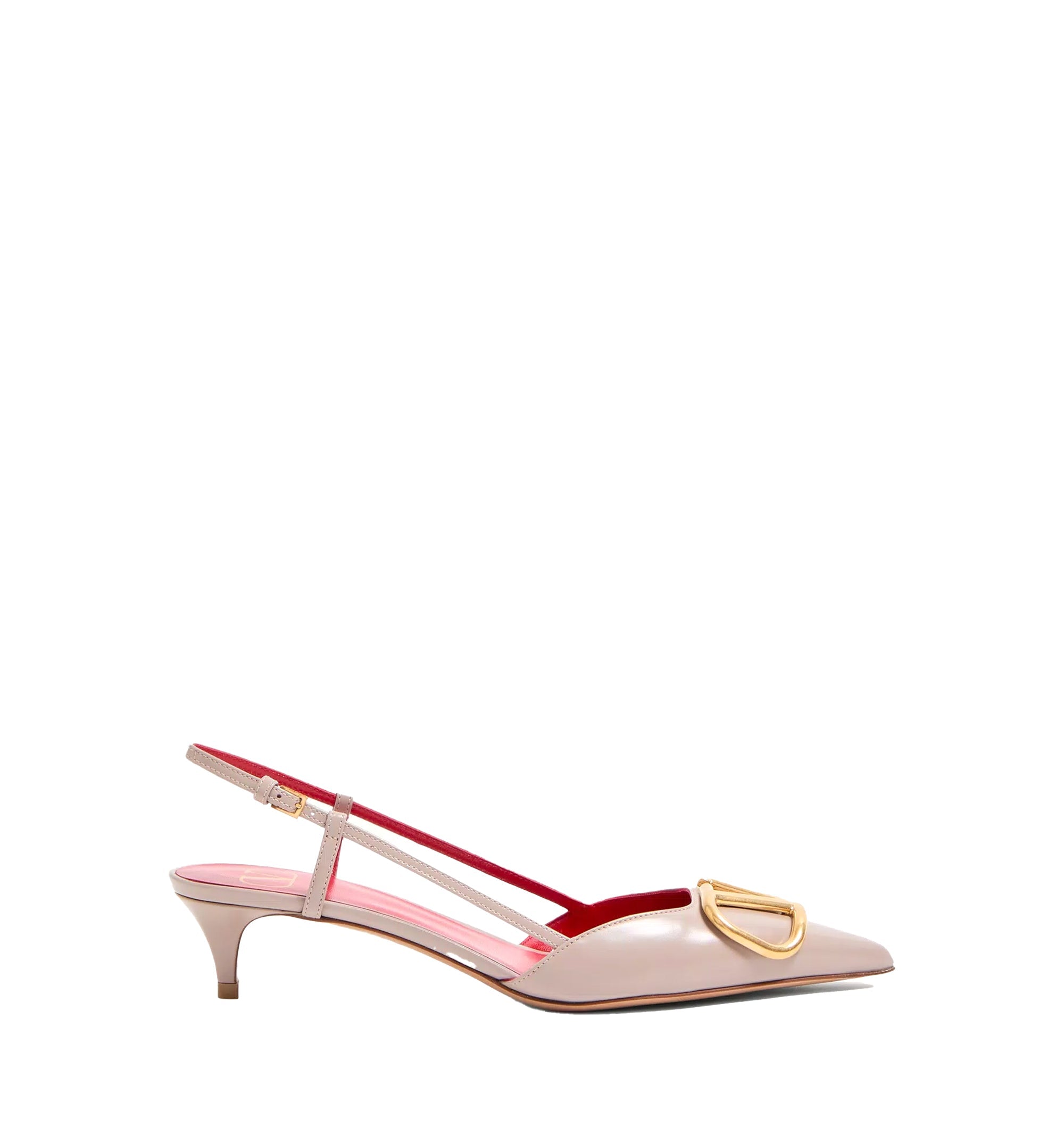 VLogo Signature Leather Slingback Pumps 40mm