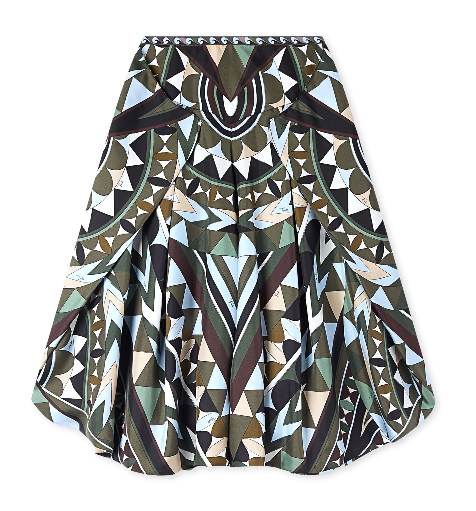 Manuba Print Wide Silk Pants