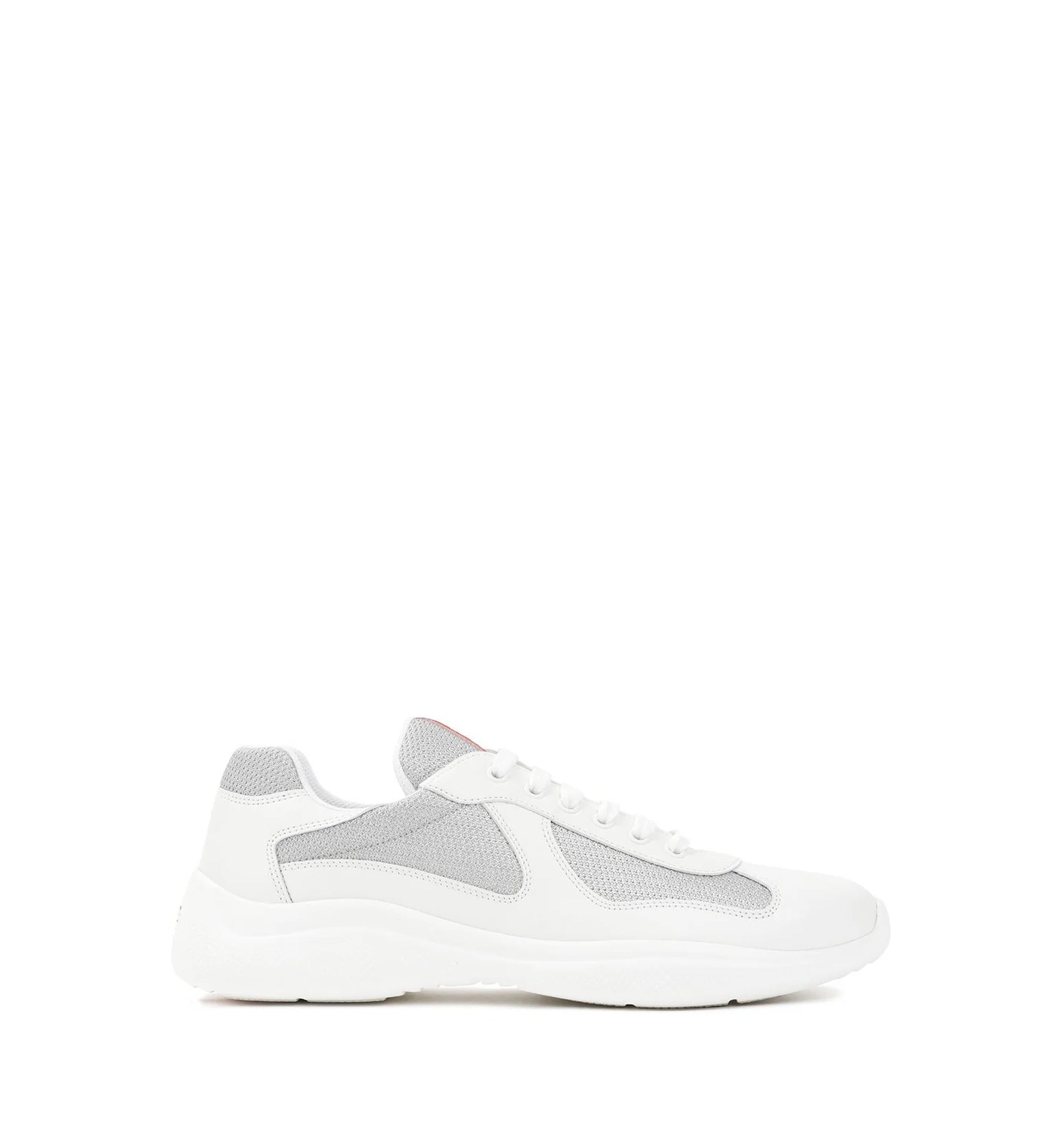 Patent Leather And Technical Fabric Prada America's Cup Sneakers