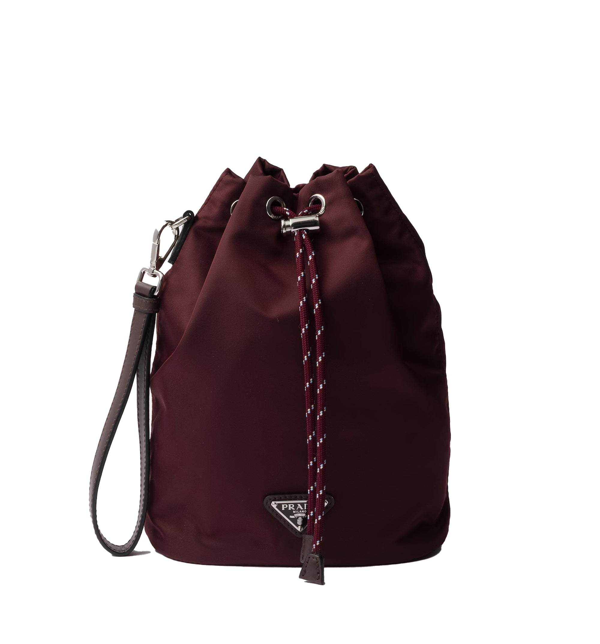 Prada Speedrock Re-Nylon and leather pouch