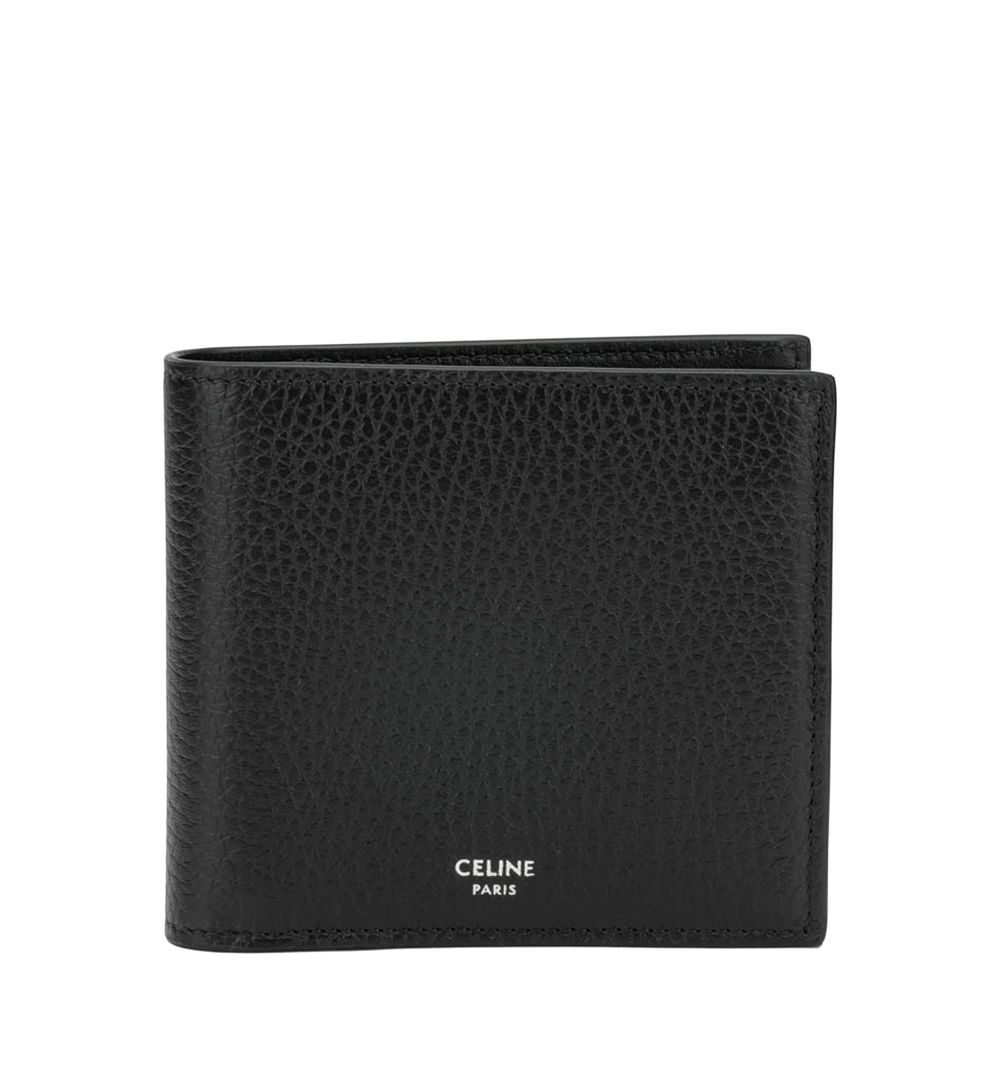 Bi-Fold Wallet In Grained Calfskin