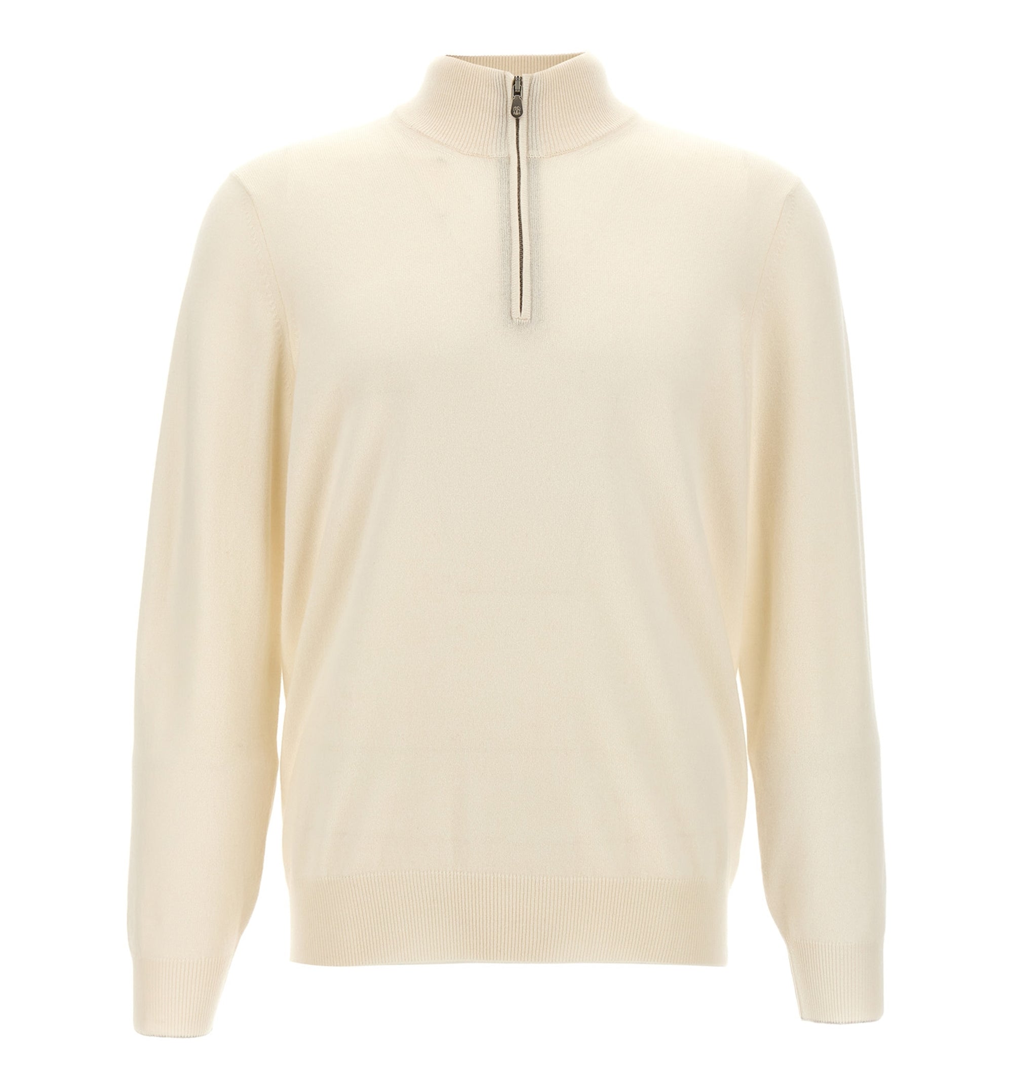 Cashmere Sweater With Half Zip
