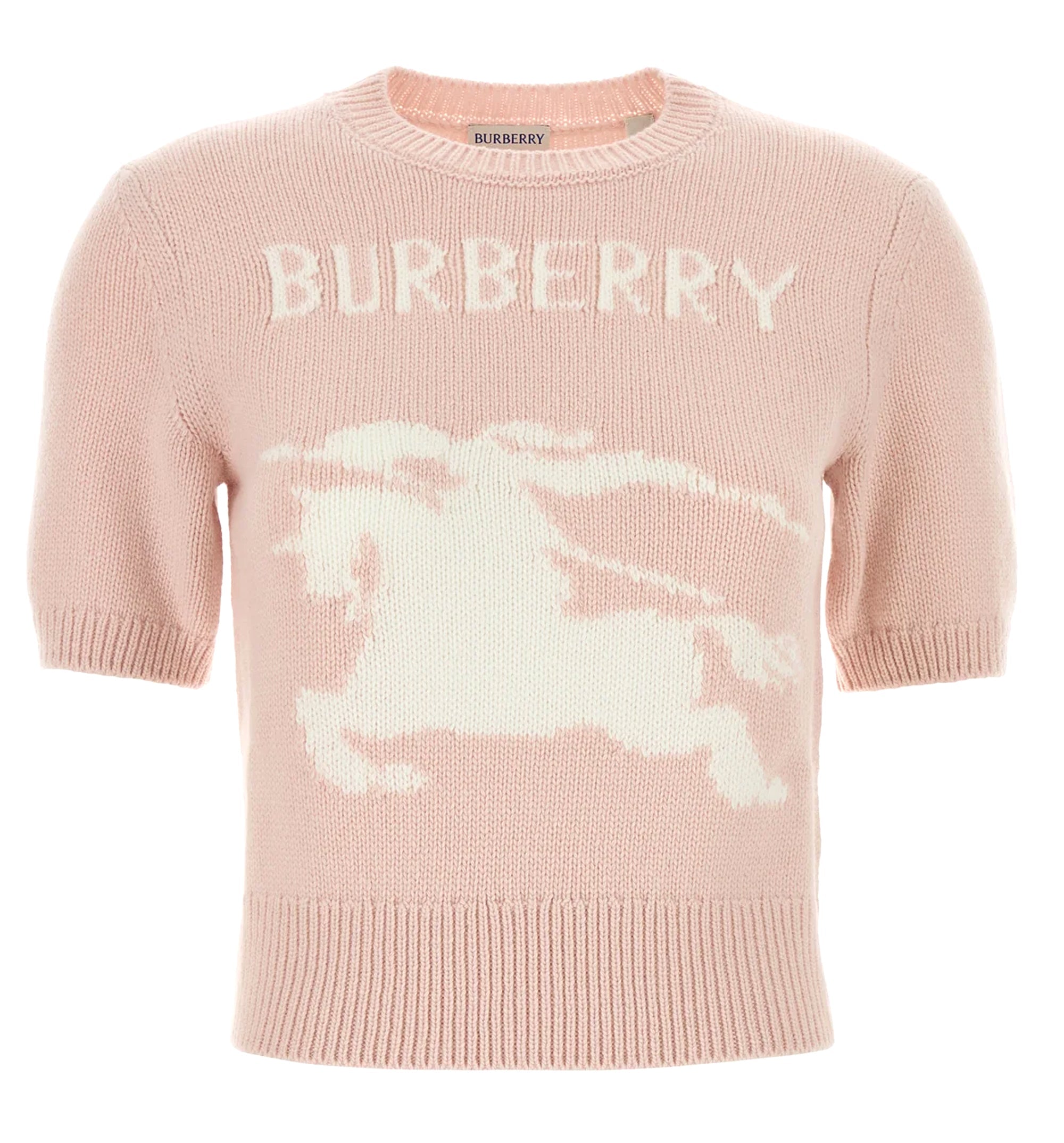 Wool Cashmere Short-Sleeve Sweater