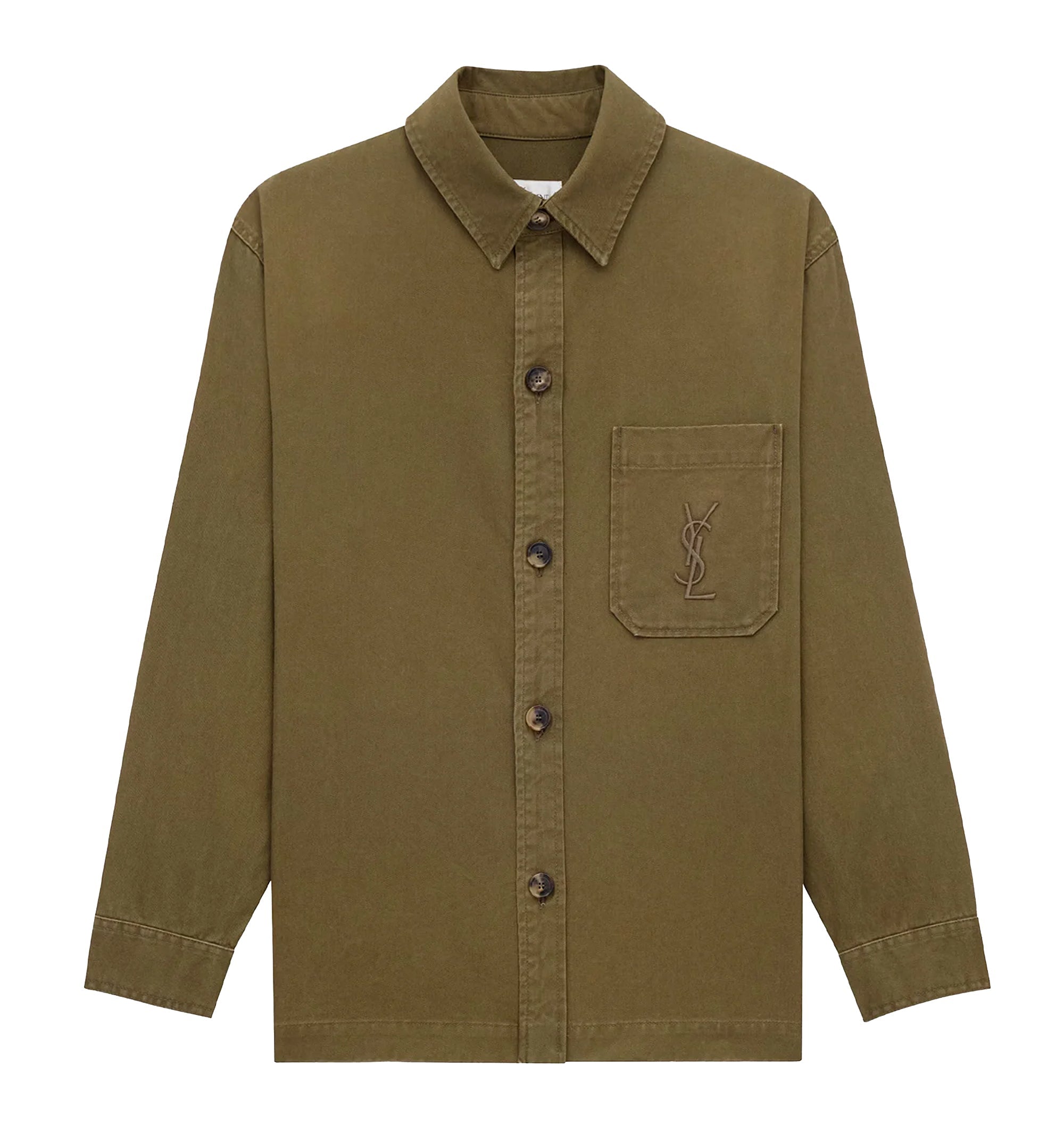 Cassandre Overshirt In Cotton And Linen Gabardine