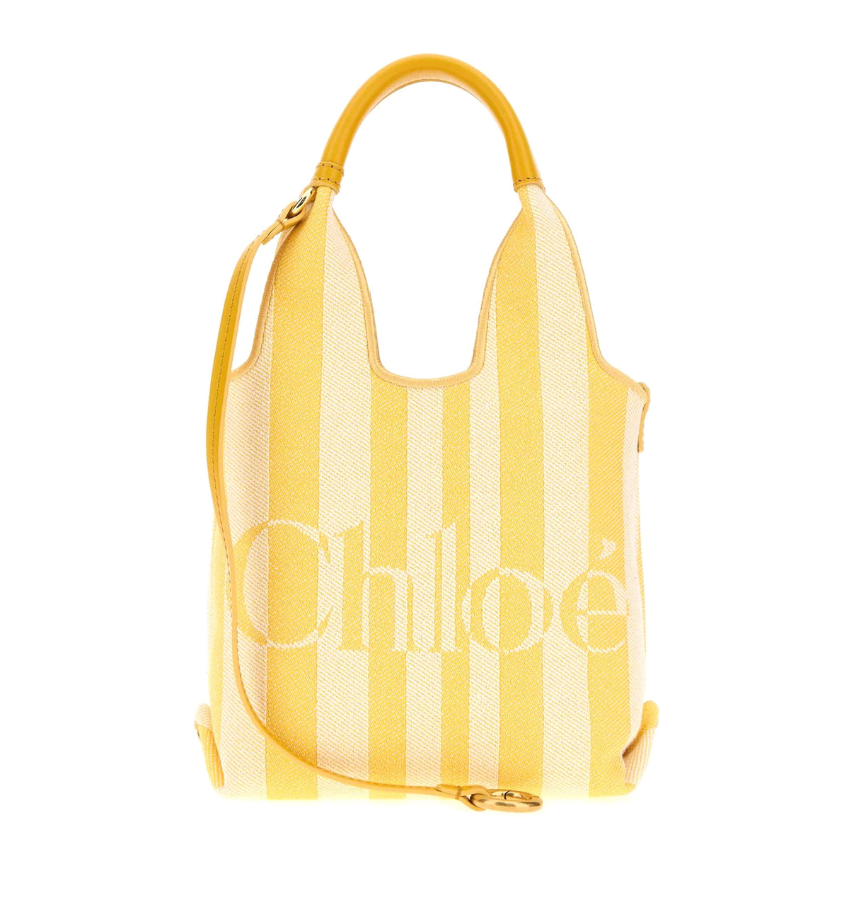 Mini Chloé Stripy tote bag in jacquard