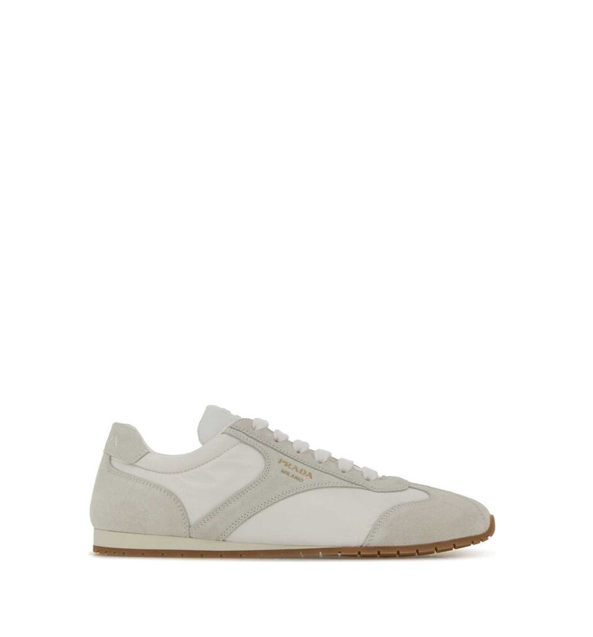 Suede And Re-Nylon Sneakers
