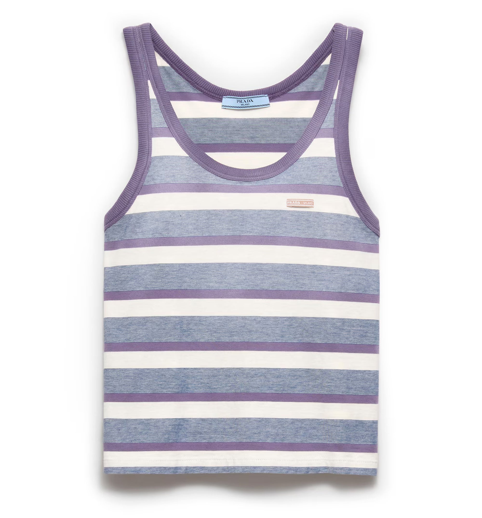 Embroidered Cotton Tank Top