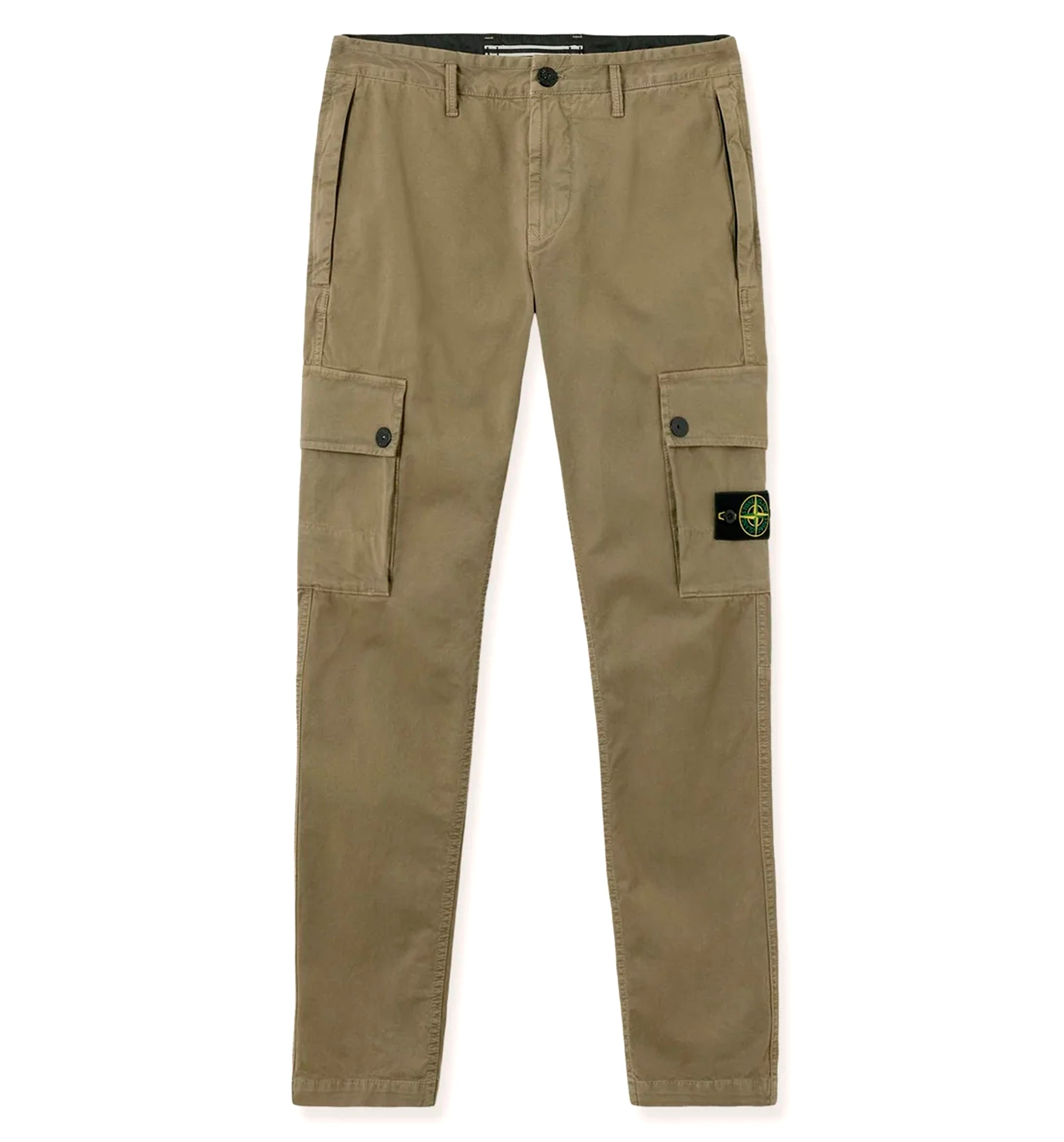Cotton blend cargo trousers