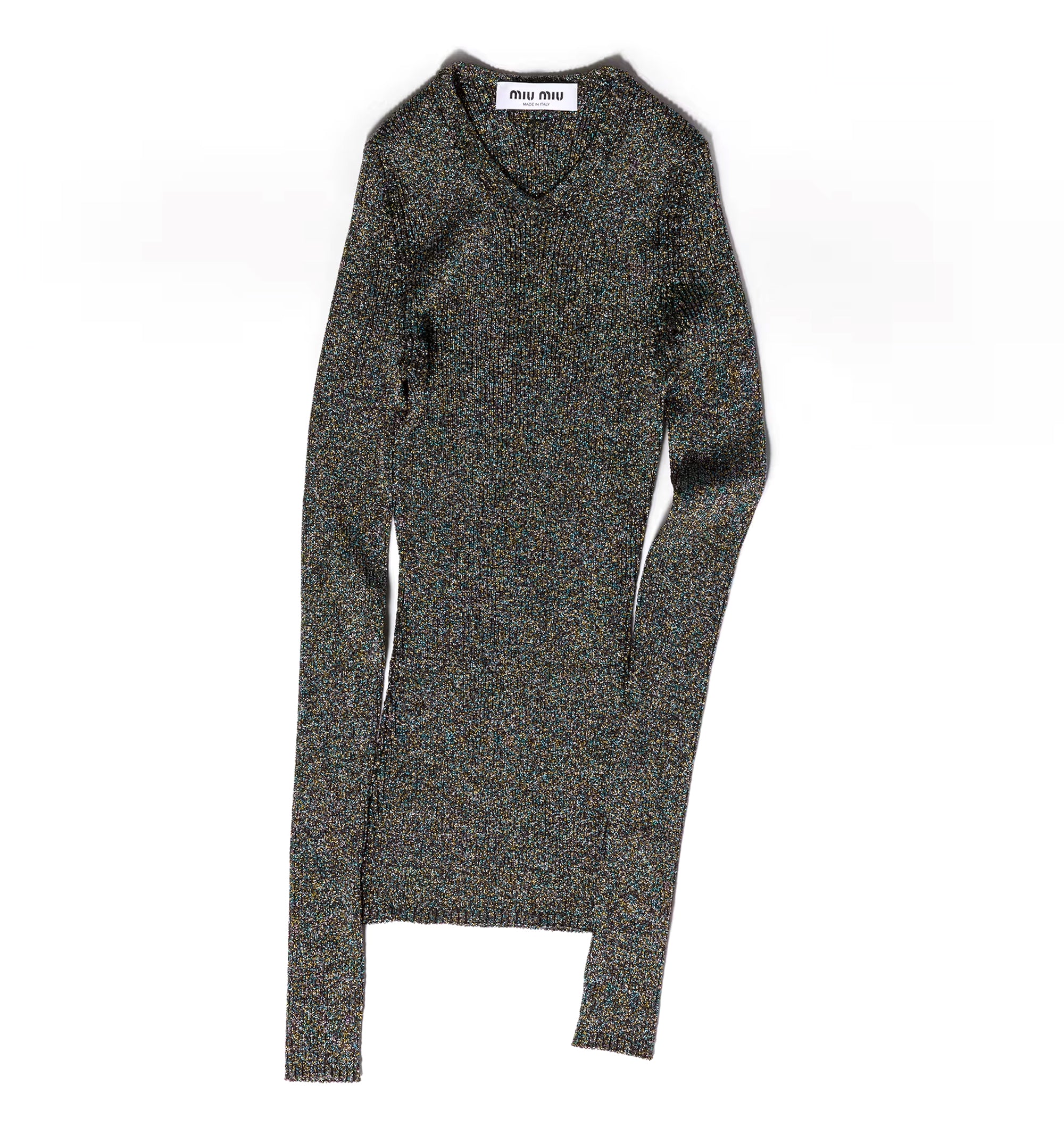 Lurex V-neck Sweater