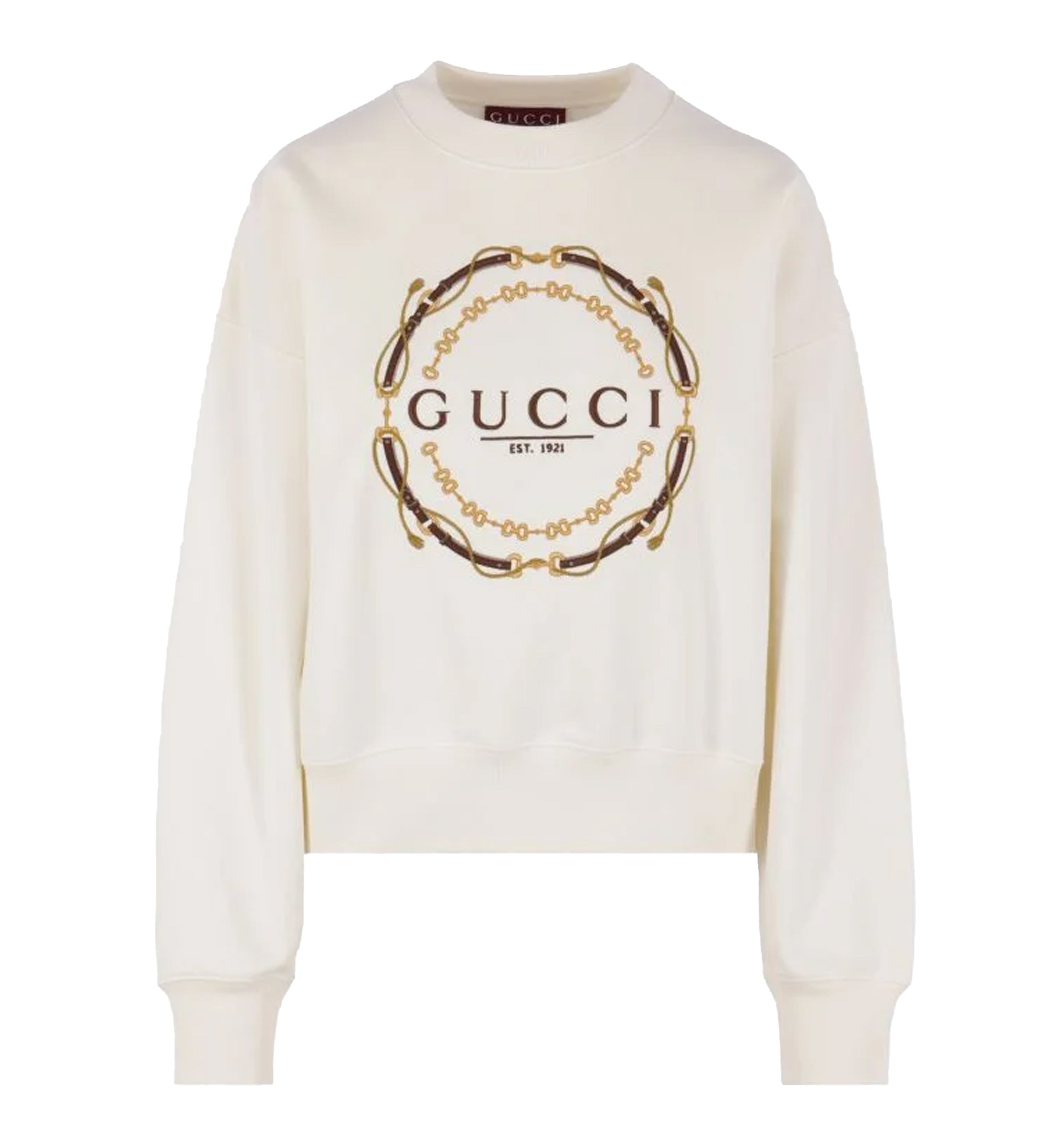 Cotton Jersey Sweatshirt With Print