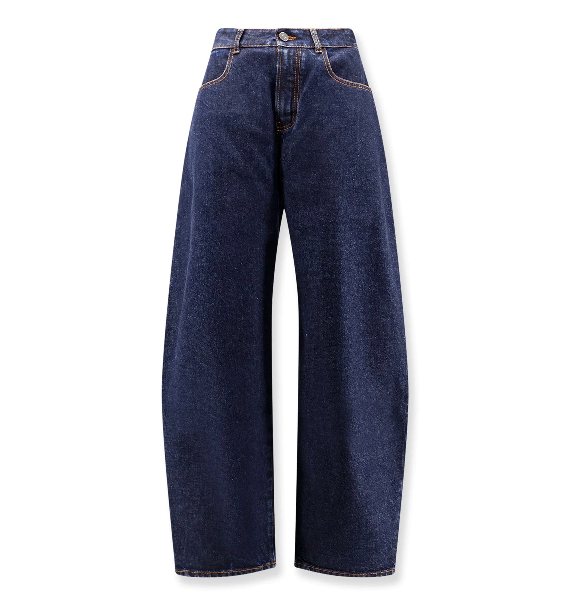 Low Round Denim Pants